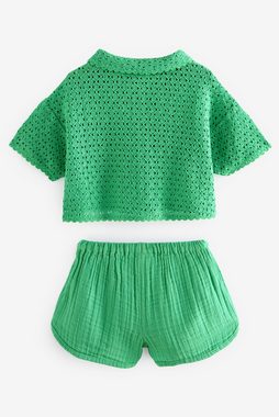 Next Bluse & Shorts Coord-Set mit Hemd und Shorts (2-tlg)