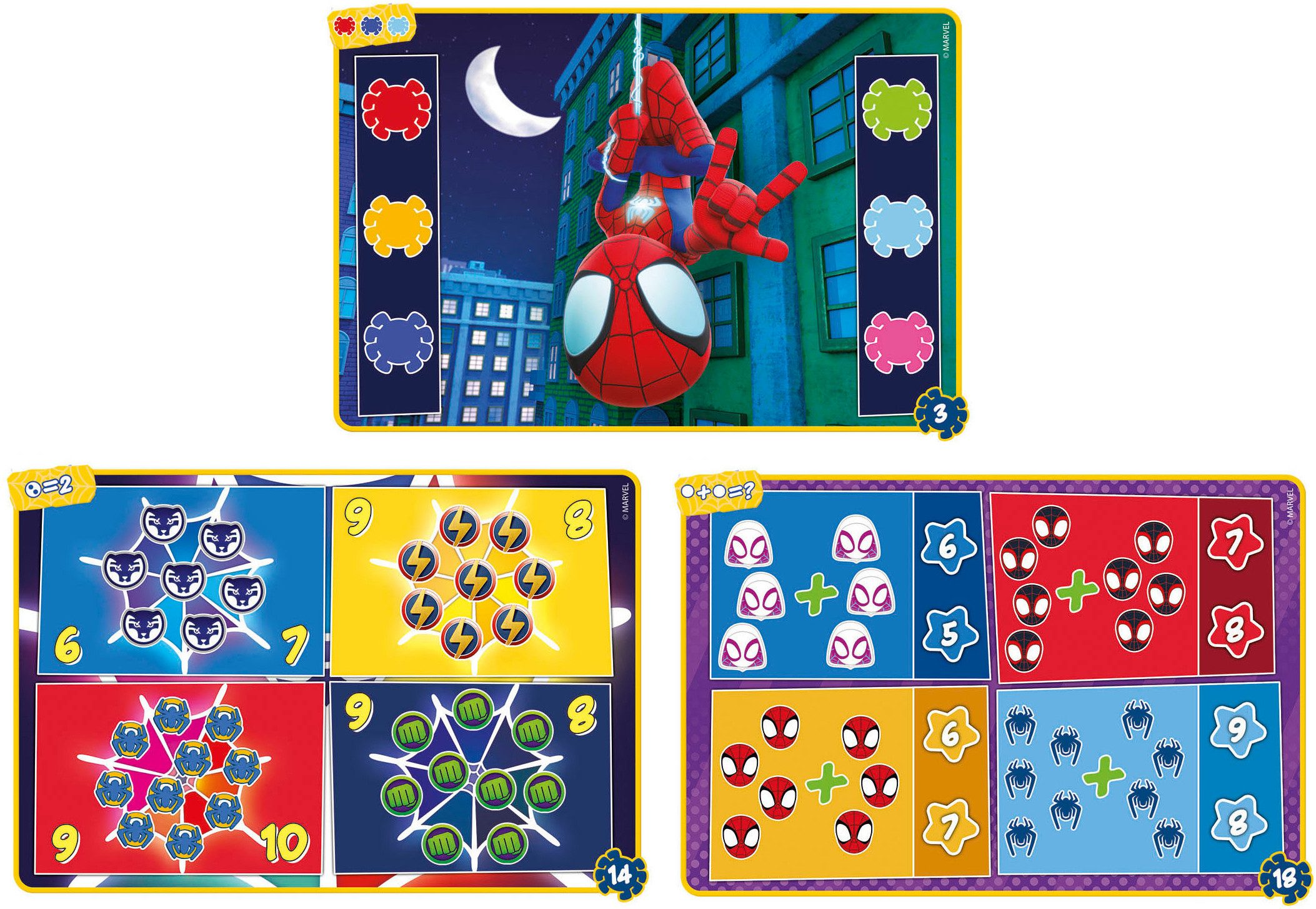 Clementoni® Spiel Spidey und seine Superfreunde, E-Lektor Quiz Travel, E-Lektor Quizspiel, Made in Europe