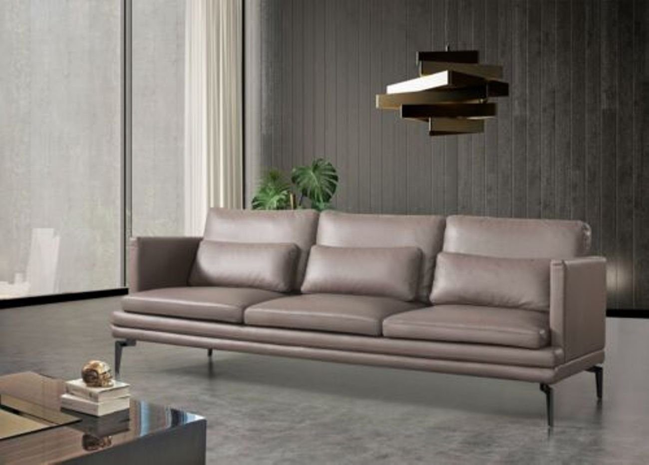 3+2 Garnitur JVmoebel Sofa Neu Couch Leder Set Designer Sitz Polster Wohnzimmer-Set, Luxus