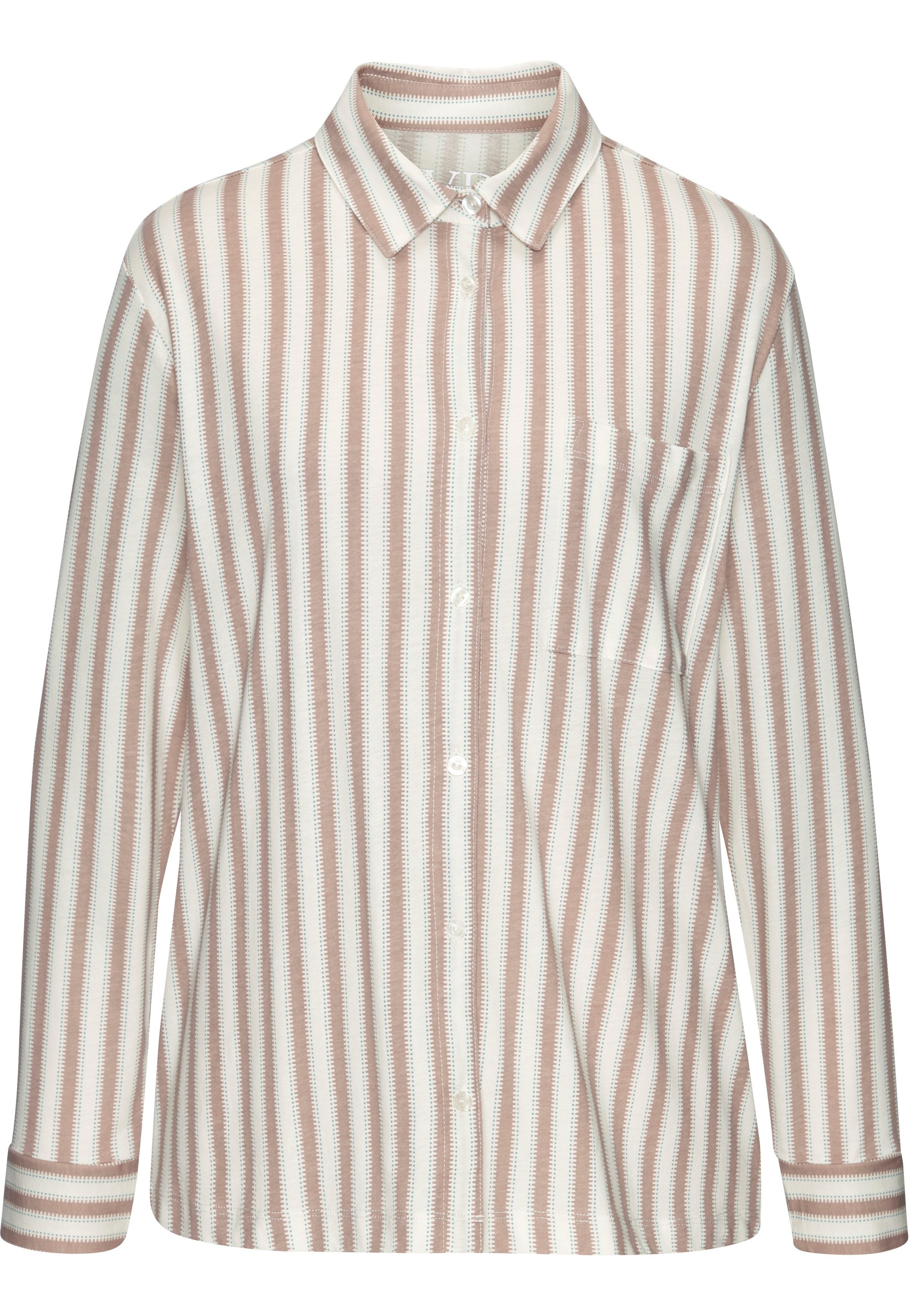 Vivance Dreams by Lascana Pyjamaoberteil (1-tlg) Mit durchgehender Knopfleiste