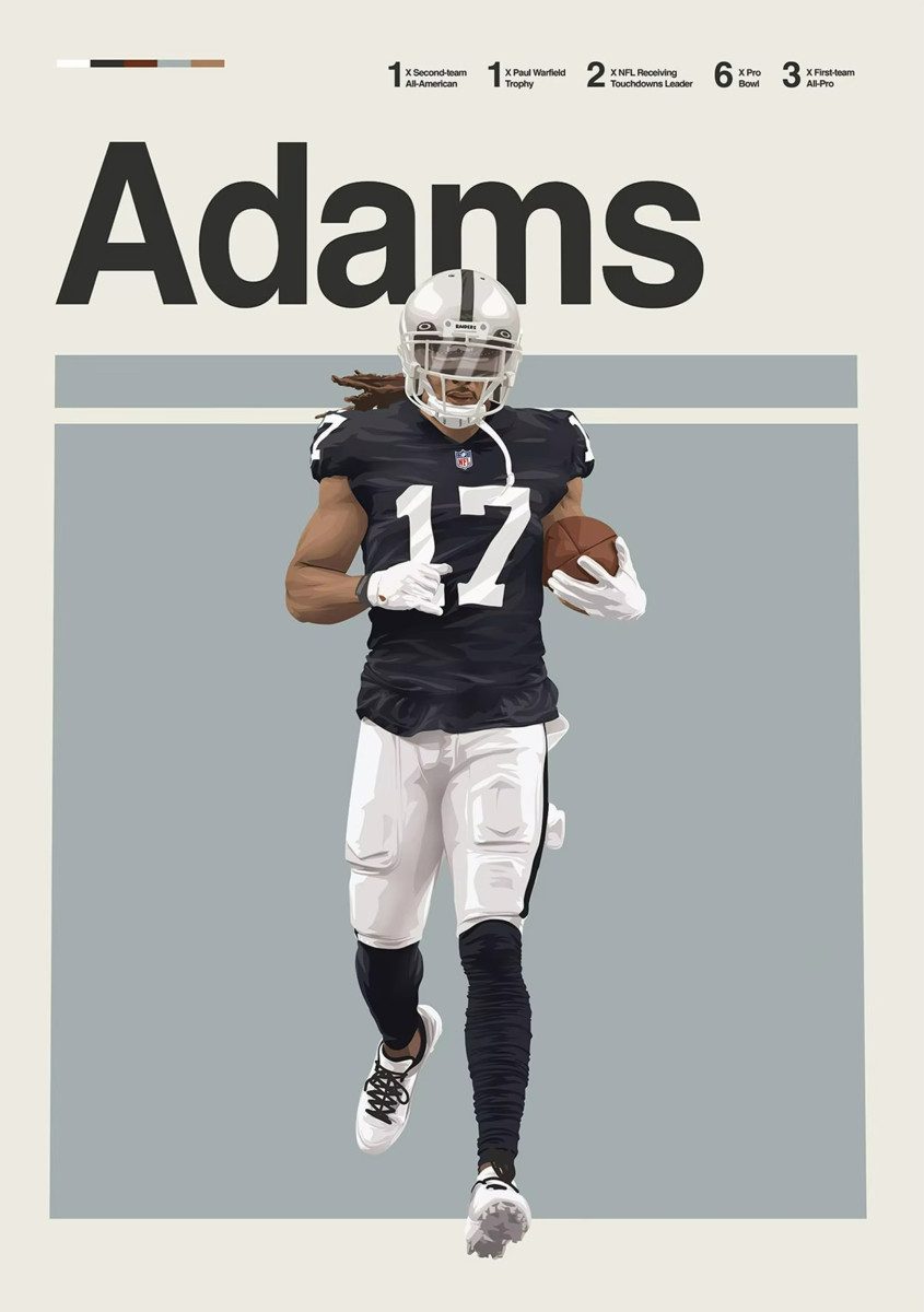 TPFLiving Kunstdruck (OHNE RAHMEN) Poster - Leinwand - Wandbild, Leinwandgemälde: Höhepunkte des amerikanischen Football-Stars (Leinwandbild XXL), Farben: Rot, Blau, Gelb, Schwarz, Weiß, Braun -Größe: 30x42cm