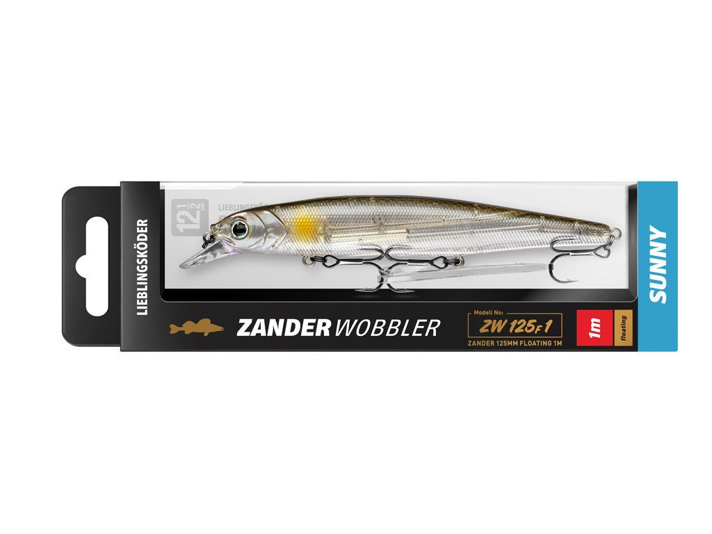 Lieblingsköder Kunstköder LIEBLINGSKÖDER - Zanderwobbler-Set Klar 2 - 3 er Set, (3 er Set, 3-St. Zanderwobbler-Set klar 2), Brilliante Farben, Weitwurfsystem