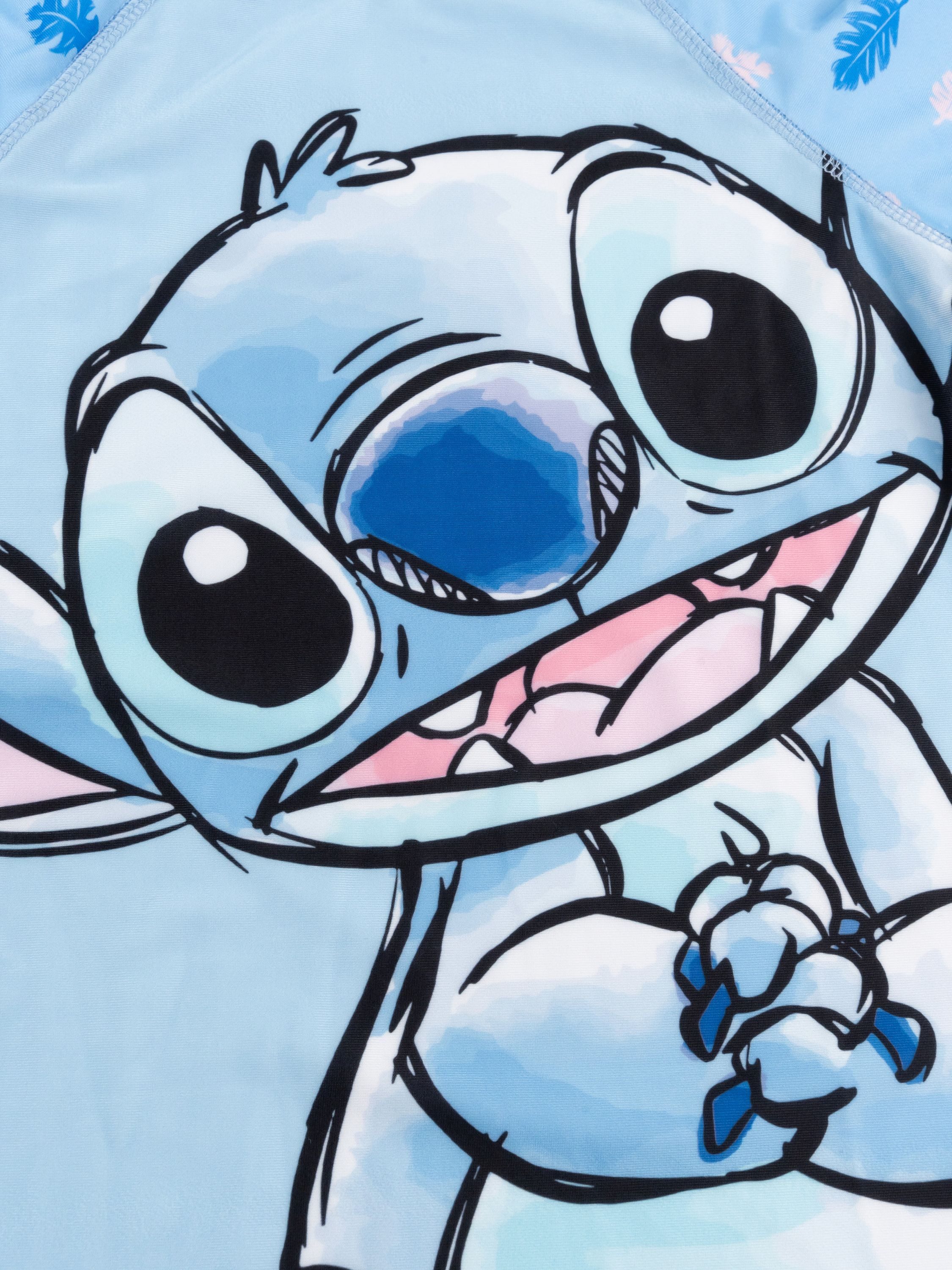 United Labels® Badeanzug Lilo & Stitch Schwimmset UV-Schutz 30 Badeanzug Shirt Hose Zweiteiler