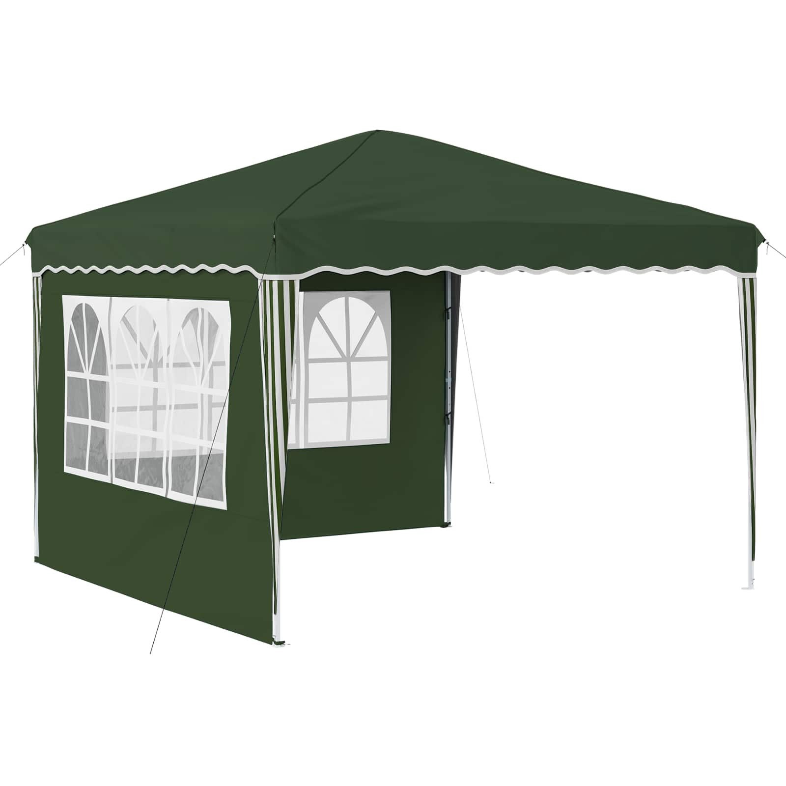 vidaXL Partyzelt Pop-up Partyzelt 288 x 288 x 245 cm Grün Oxford-Stoff