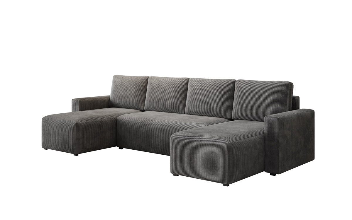 Luxusbetten24 Schlafsofa Designer Sofa Melva U, mit Stauraum und Schlaffunk günstig online kaufen