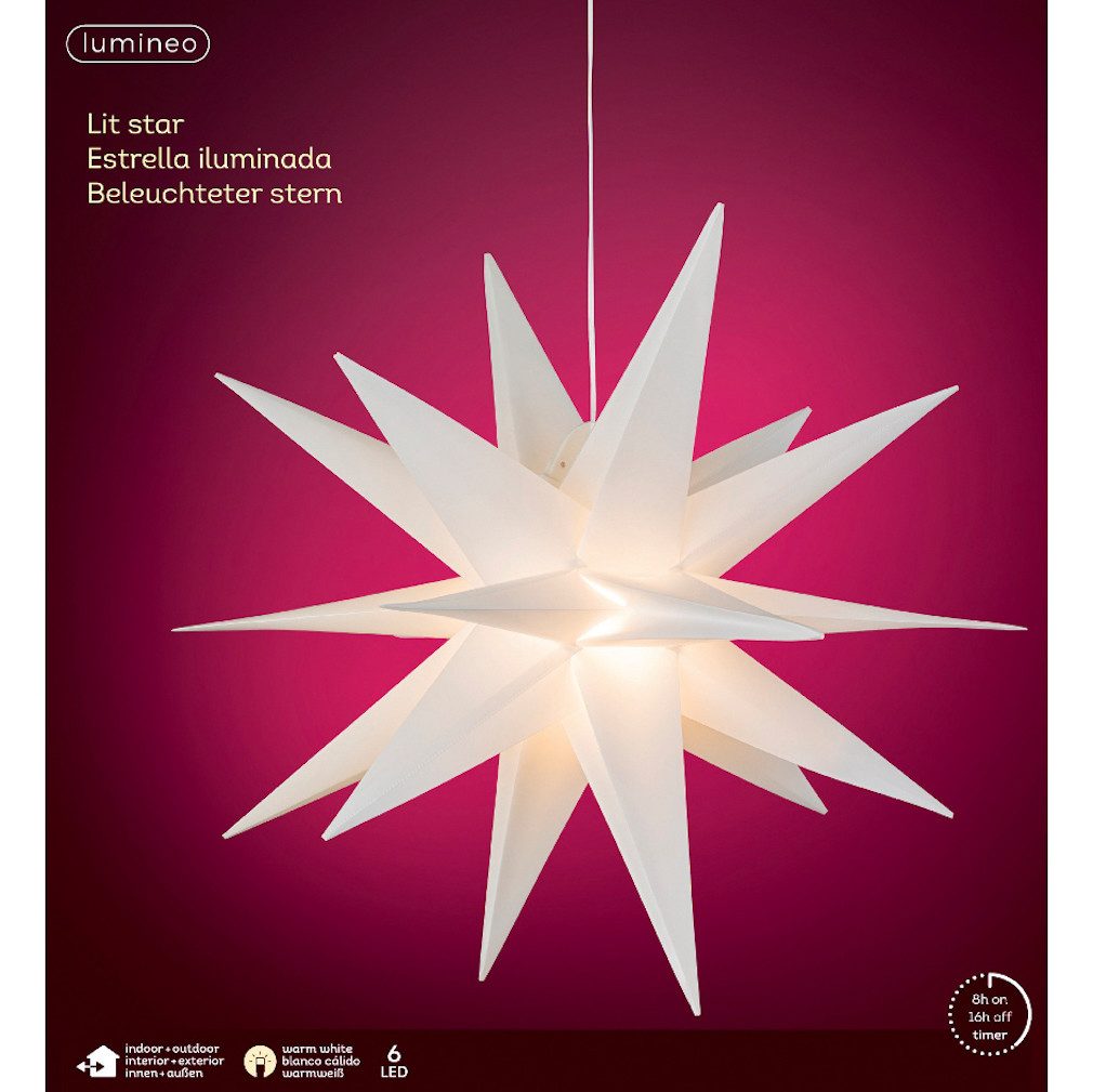 Kaemingk LED-Stern für außen Lumineo warmweiß