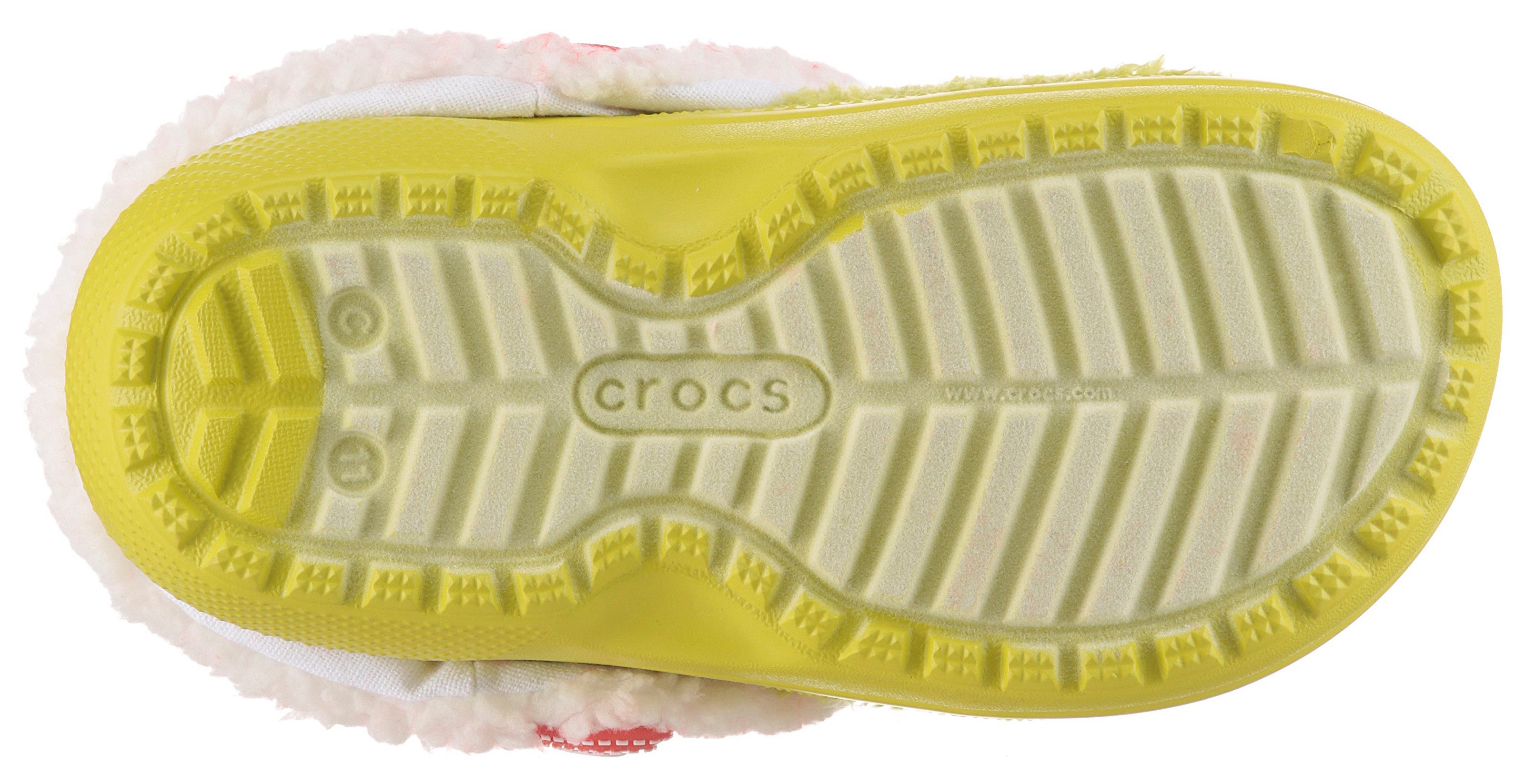 Crocs Kid's The Grinch Classic Lined Clog Clog Hausschuh, Weihnachtsschuh mit Grinch Motiv