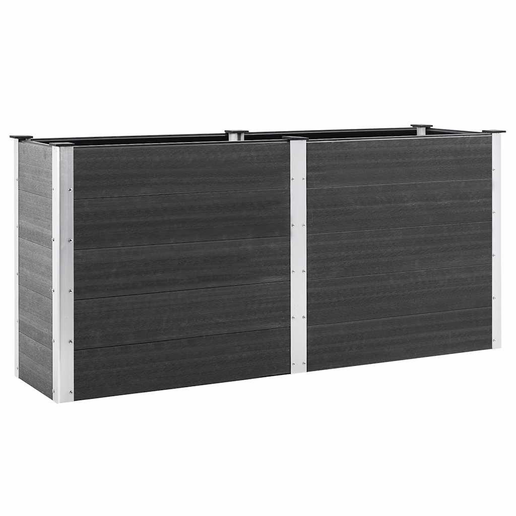 vidaXL Hochbeet Garten-Hochbeet 200x50x91 cm WPC Grau (1 St)
