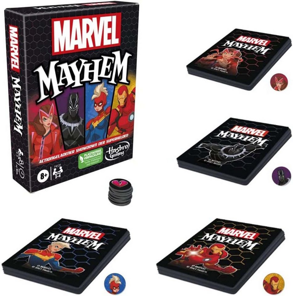 Hasbro Spiel Hasbro F4131 - Mayhem Kartenspiel Superhelden