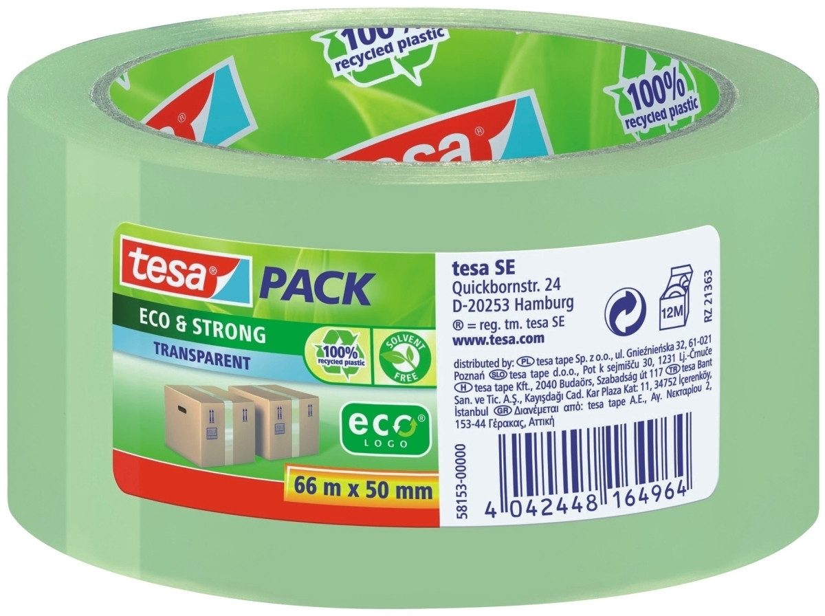 tesa Paket-Klebeband Packband 50mmx66m transparent