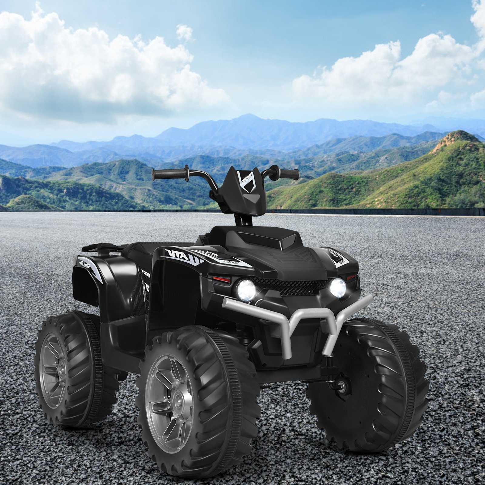 COSTWAY Elektro-Kinderquad, Mini Elektroquad, Kinderauto, 2,8-5 km/h