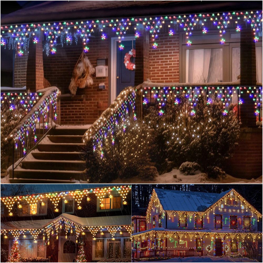 PRIISF LED Dekolicht Eisregen LED-Lichterkette Lichtervorhang günstig online kaufen