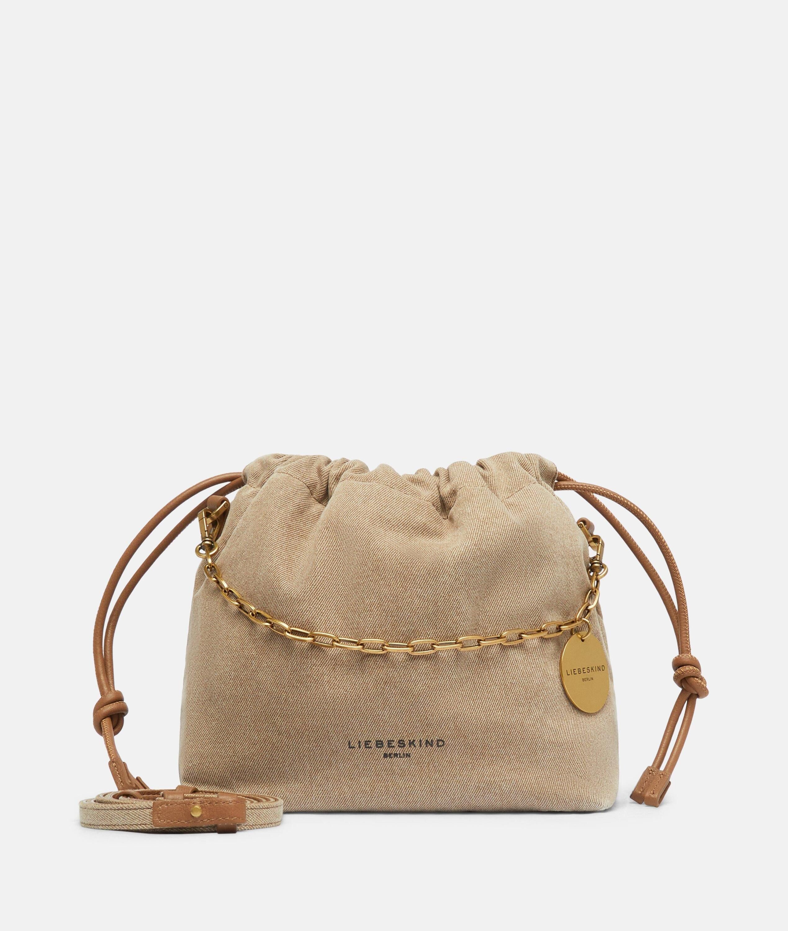 Liebeskind Berlin Schultertasche Hobo, Handliche Beuteltasche aus Denim