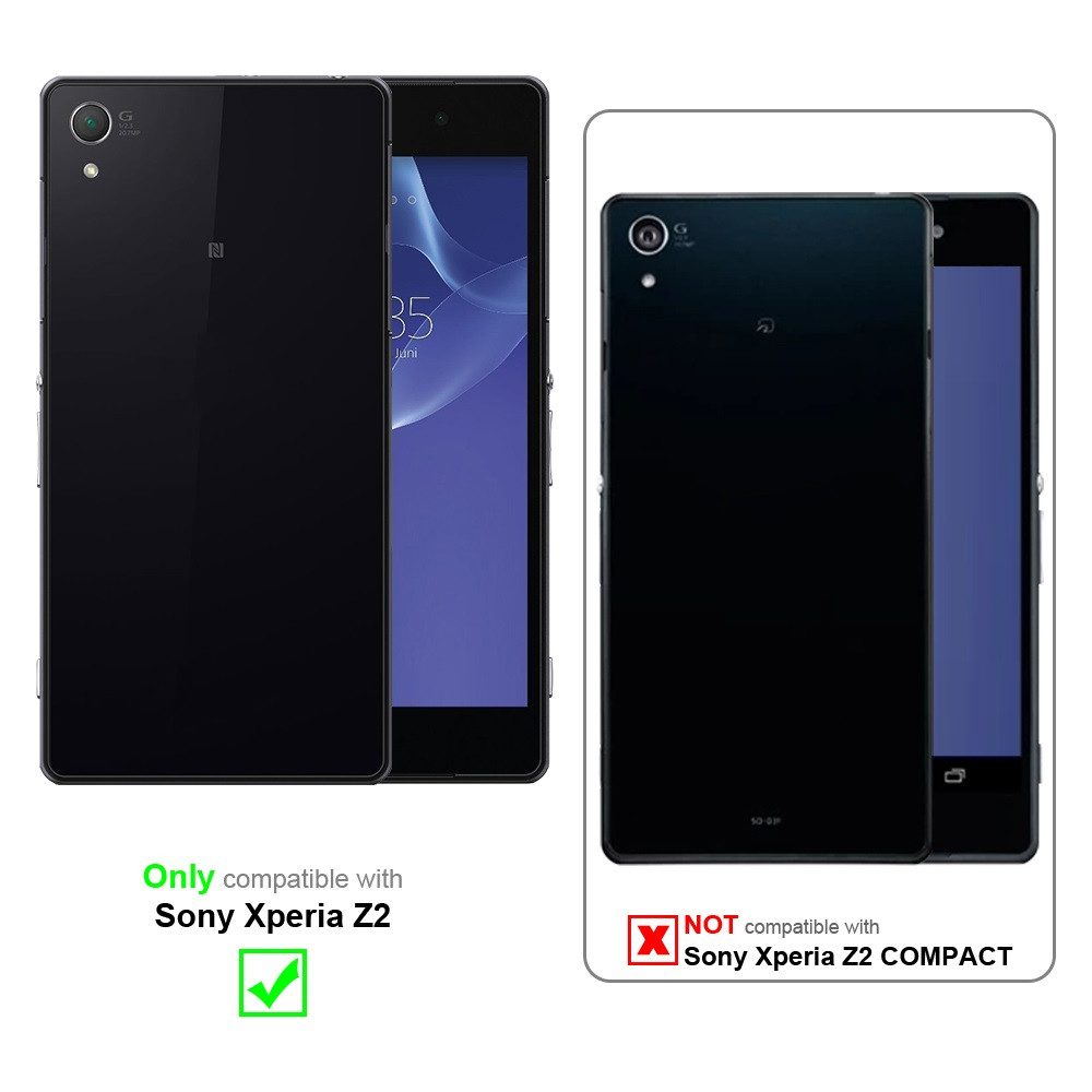 Cadorabo Handyhülle für Sony Xperia Z2 Hülle Sony Xperia Z2, Flexible TPU Silikon Handy Schutzhülle - Hülle - ultra slim