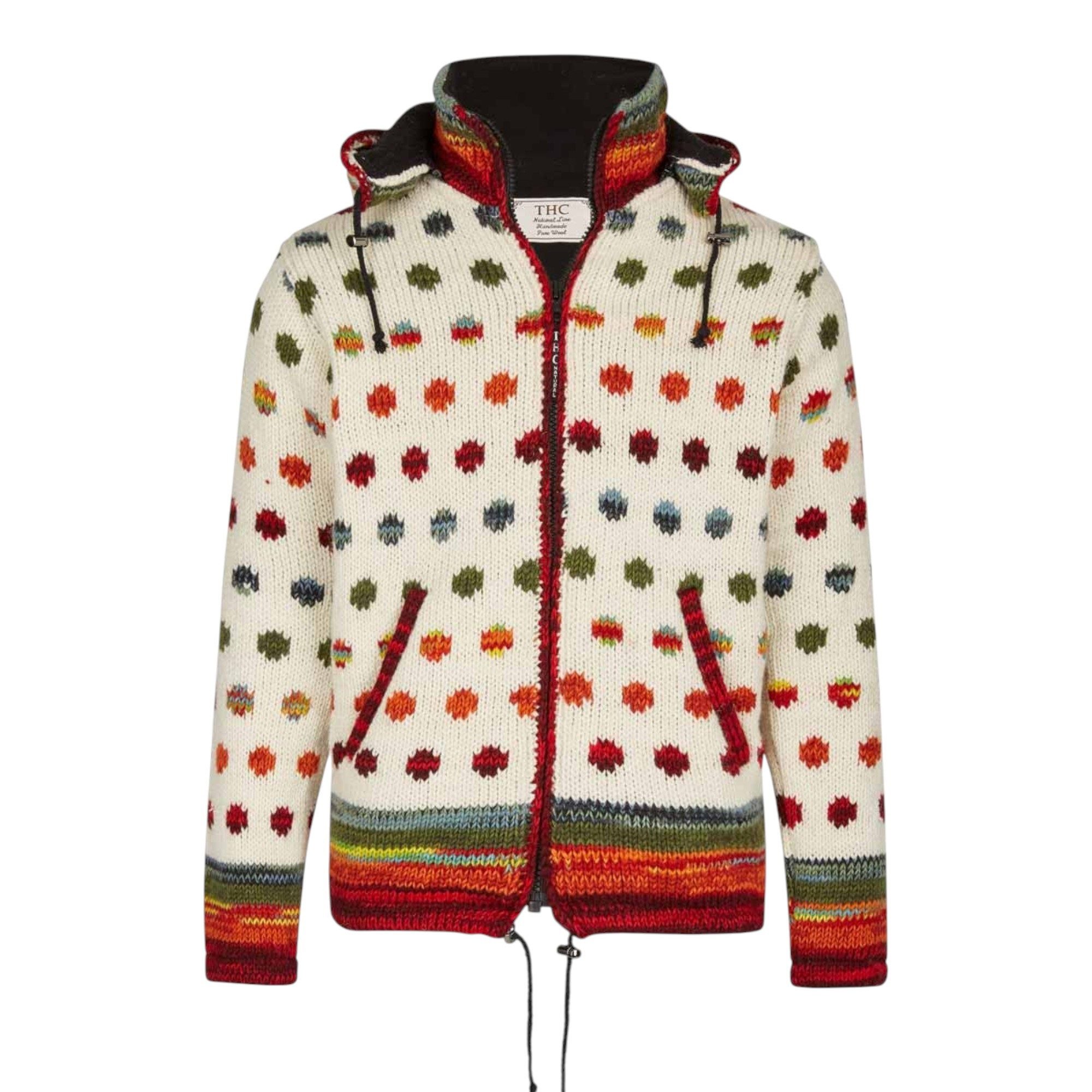 THC Natural Line Strickjacke THC Schafwollstrickjacke 840 gepunktet (1 Stüc günstig online kaufen