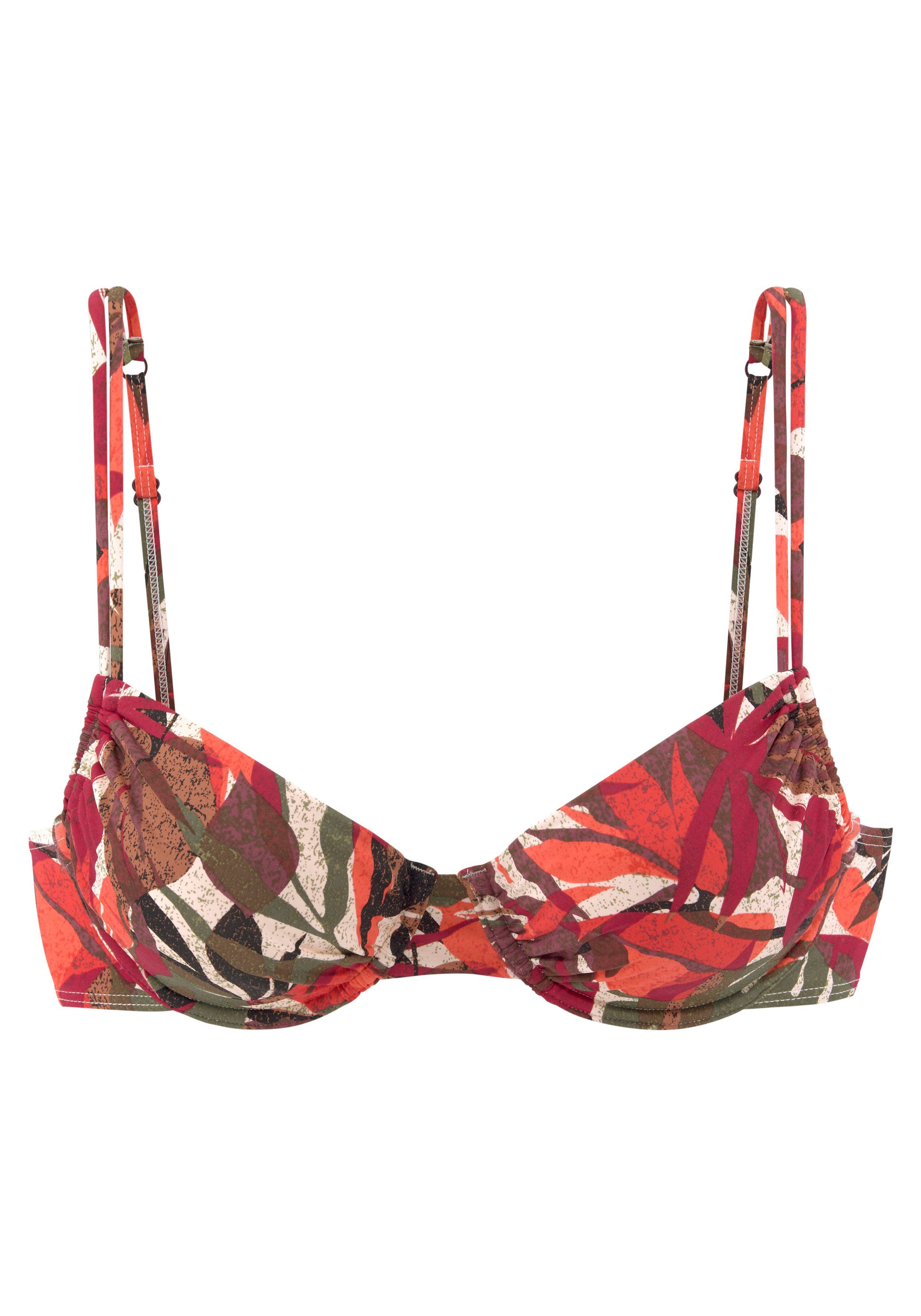 LASCANA Bügel-Bikini-Top Ava, im tropischen Design günstig online kaufen