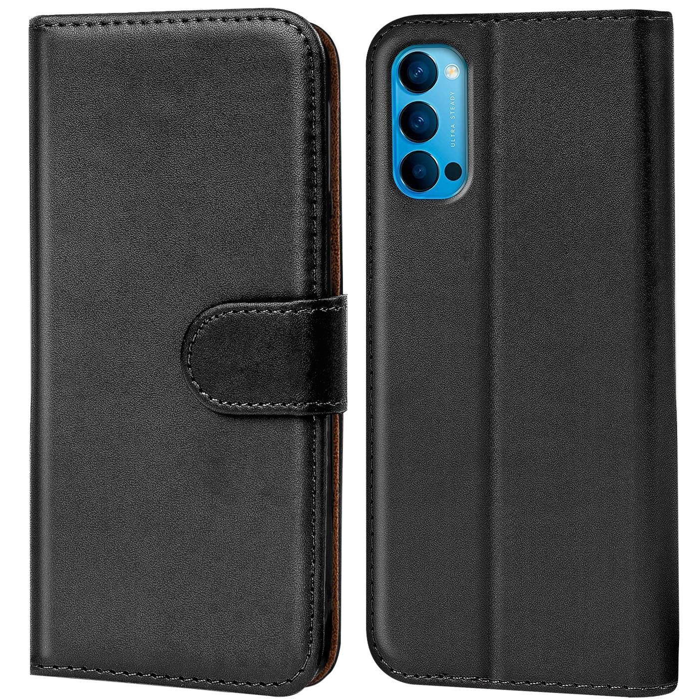 CoolGadget Handyhülle Wallet Klapp Tasche Book Case für Oppo Reno 4 Pro 6,5 Zoll, Hülle Klapphülle Flip Cover Etui Schutzhülle