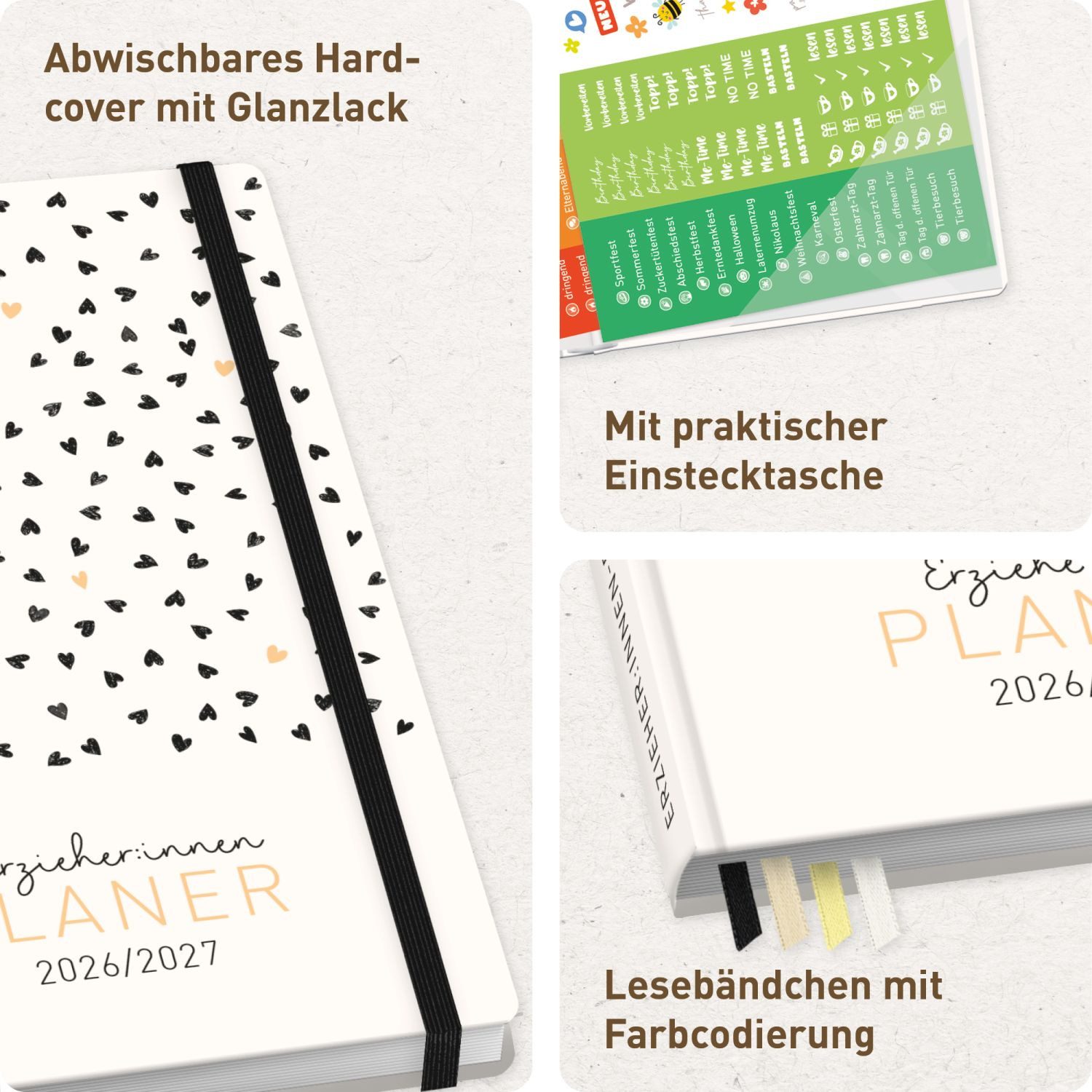 Häfft Lehrerkalender Erzieher-Planer 2026/2027 / A5+