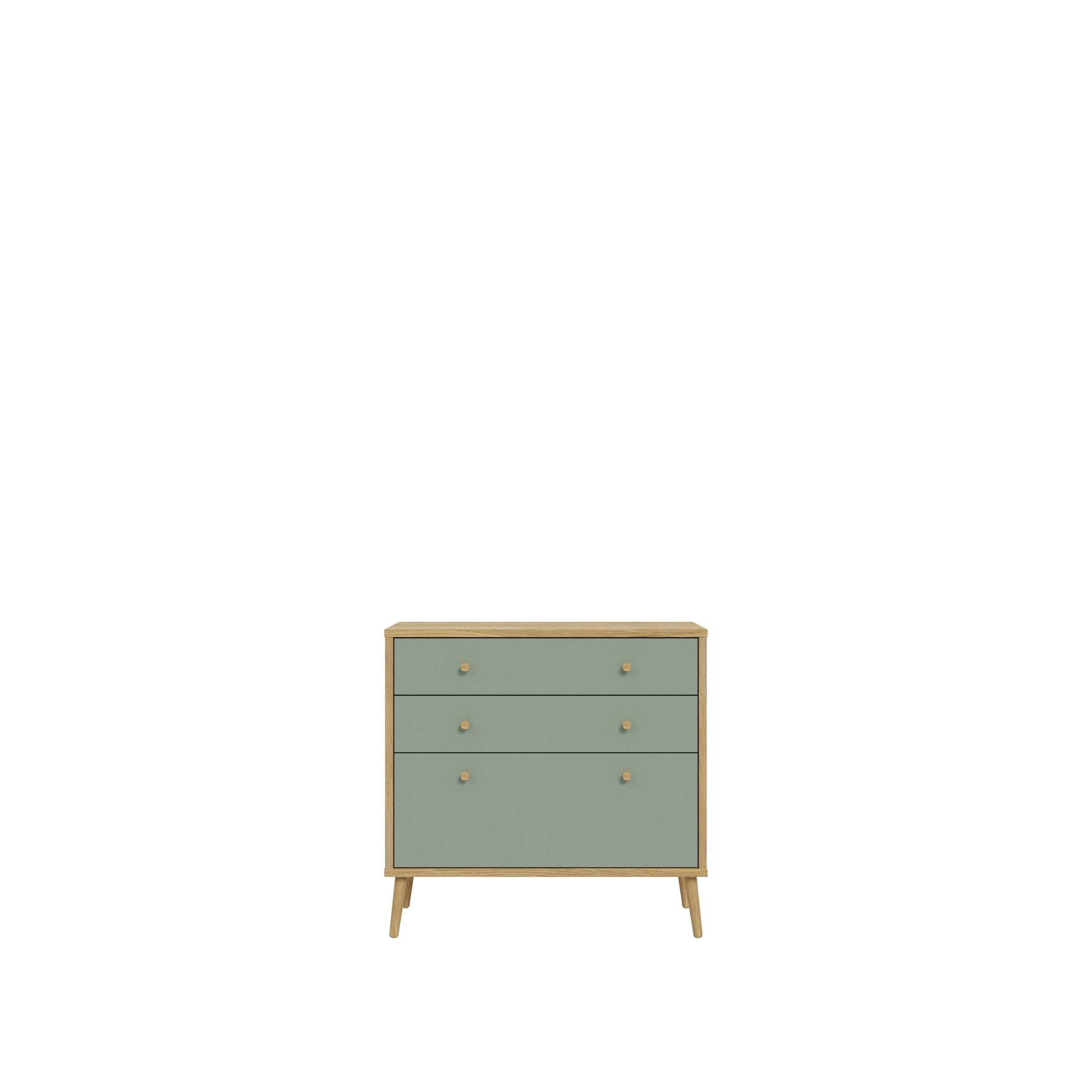 FORTE Kommode in Natural Eiche - 88,8x86,3x41,5cm (BxHxT)