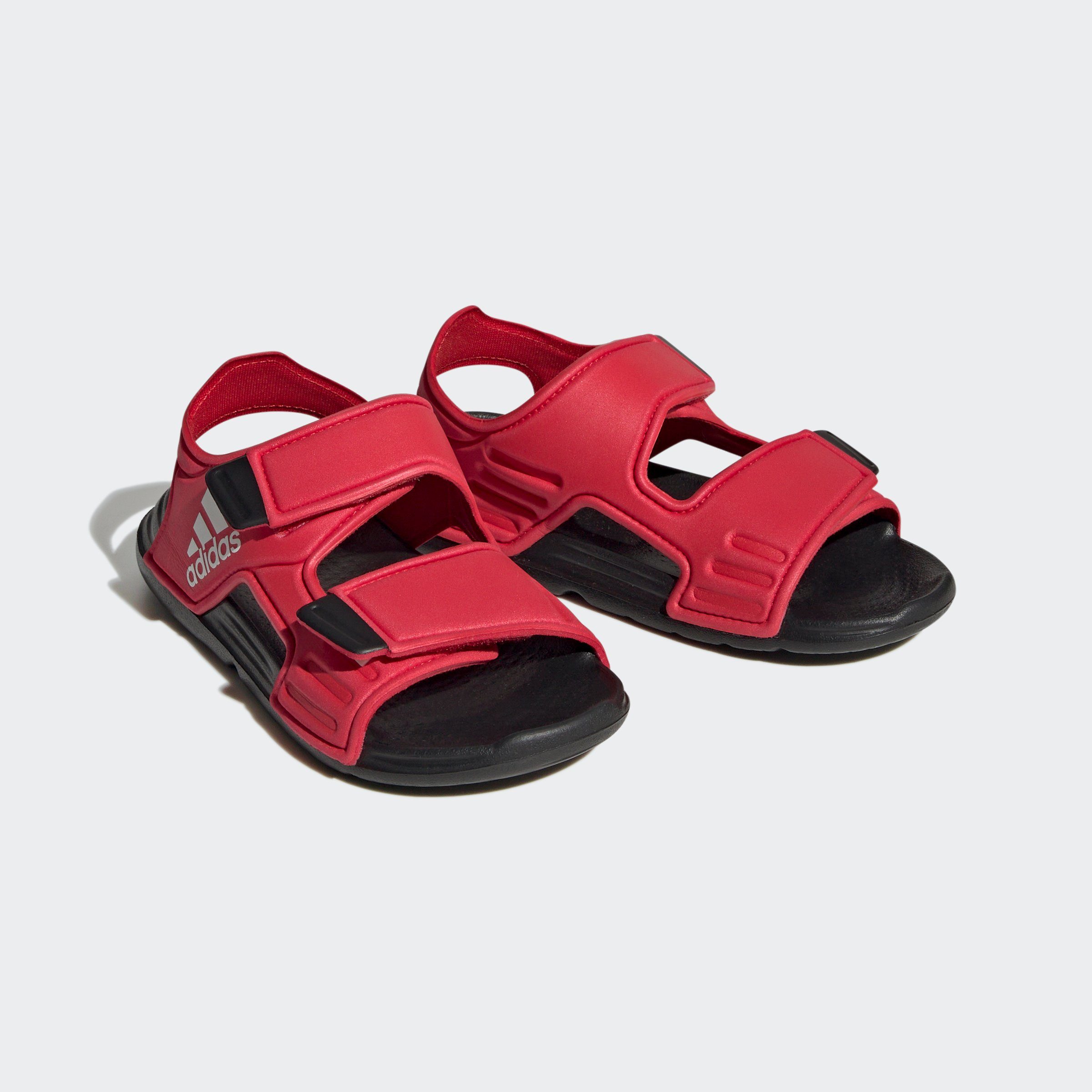 adidas Sportswear ALTASWIM Scarlet / Core mit Better Cloud SANDALE Klettverschluss Badesandale / Black White