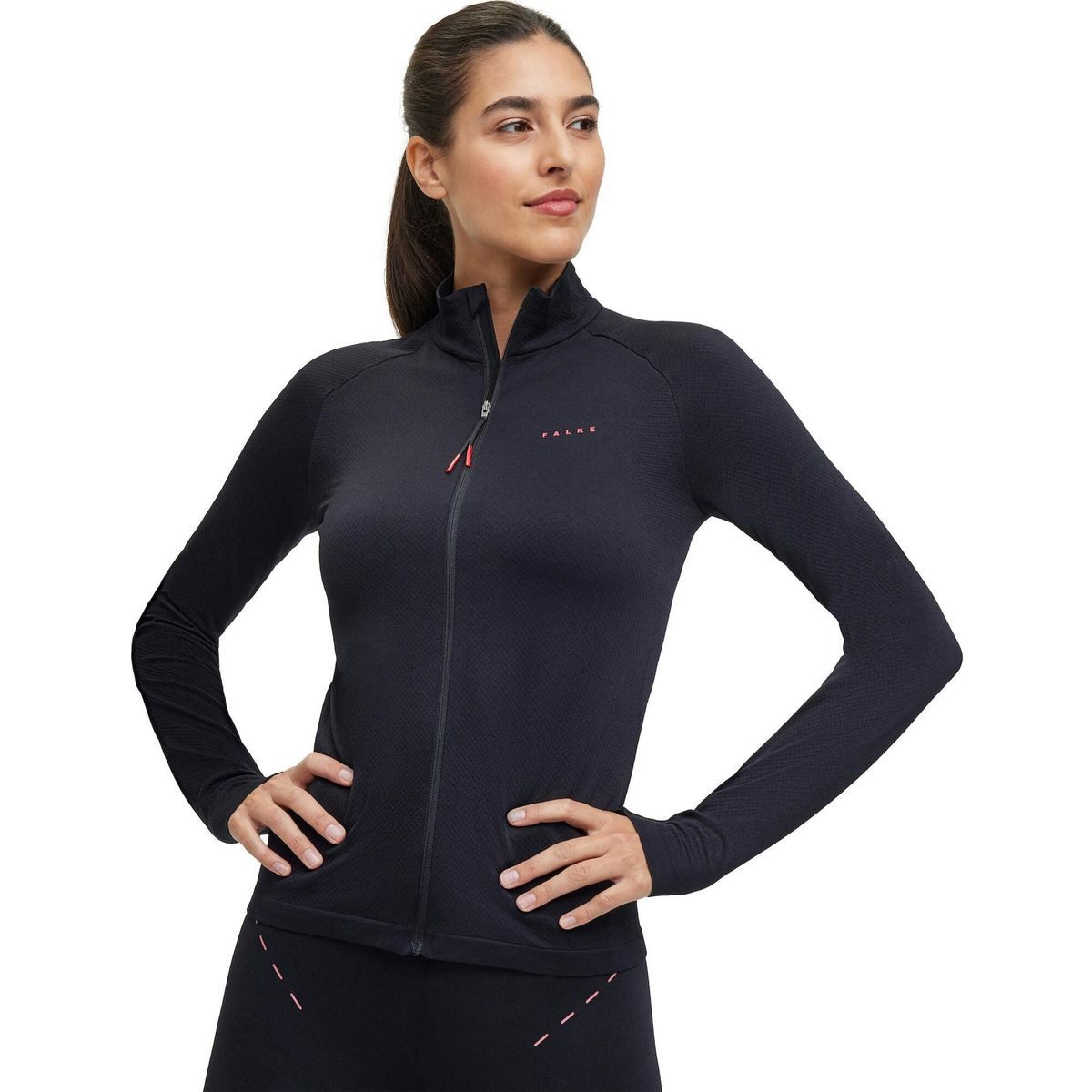 FALKE Longsleeve Damen Training Langarmshirt Sportliches Langarmshirt für Damen mit schnelltrocknendem Material