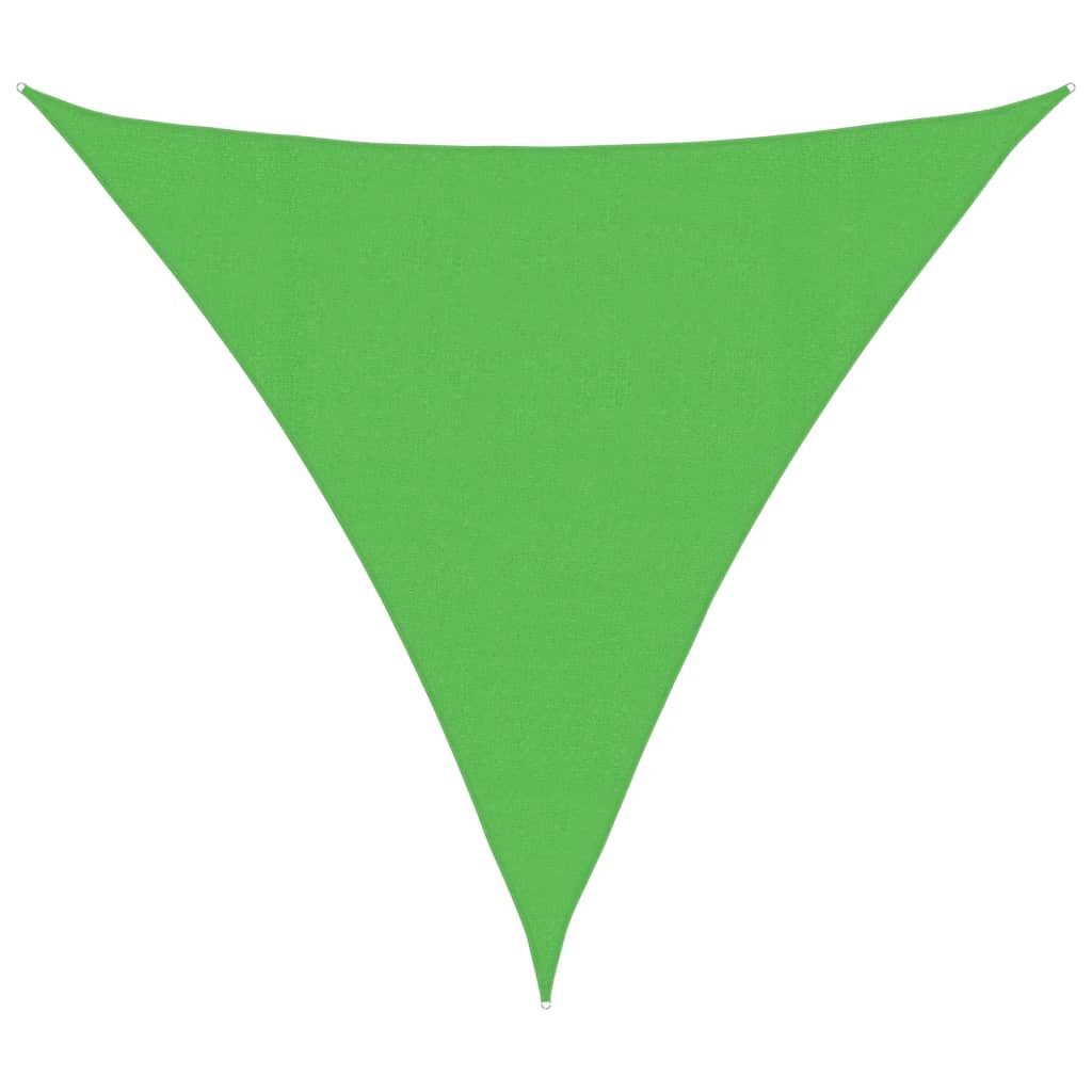 Sonnensegel Sonnensegel 160 g/m² Hellgrün 4,5x4,5x4,5 m HDPE