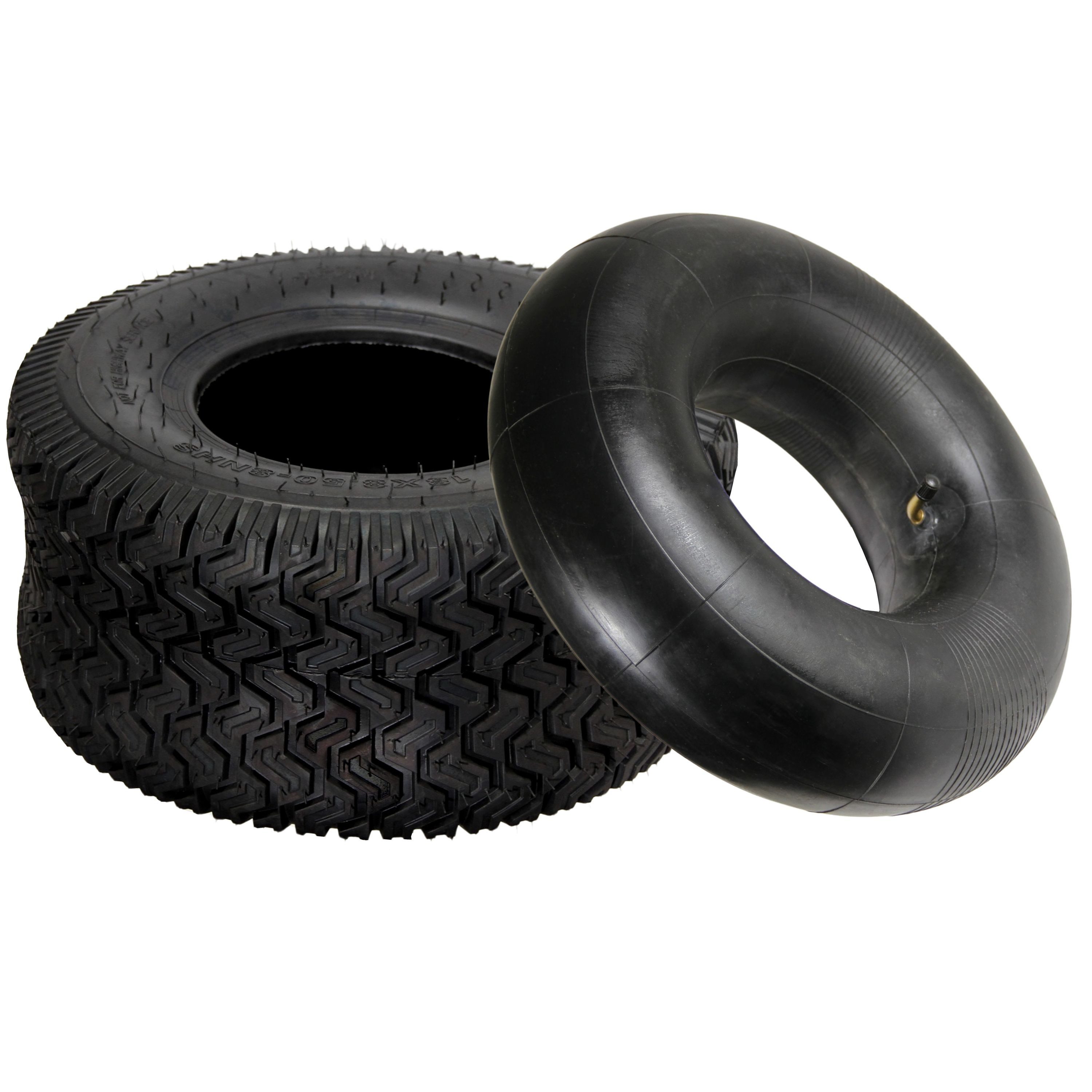 HELO24 Ersatzrad 1x Reifen inkl. Schlauch 18x8.50-8 Rasentraktor Reifendecke 4pr S2 (1 St)