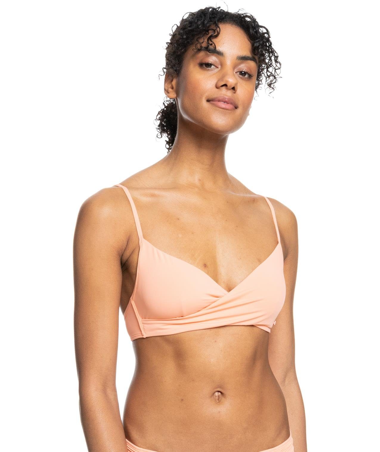 Roxy Bügel-Bikini-Top ROXY Beach Classics Bralette Bikinioberteil peach