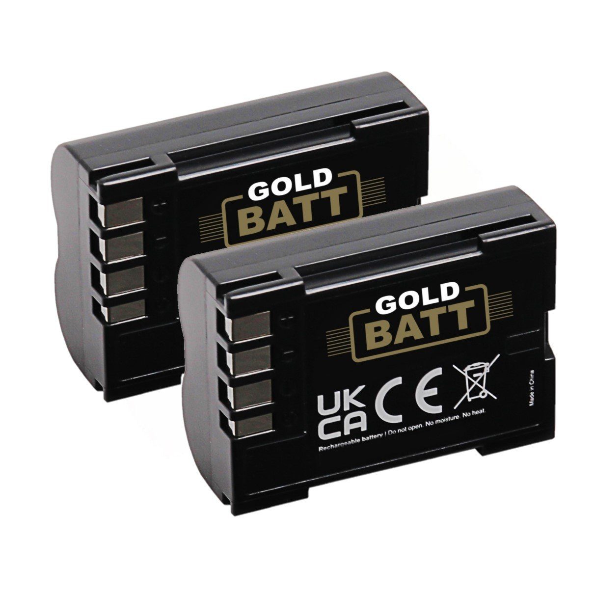 GOLDBATT 2x Akku für Olympus BLM1 BLM5 E1 E3 E5 E300 E330 E500 E510 E520 C-8080 C-7070 C-5060 Kamera-Akku Ersatzakku 2000 mAh (7,2 V, 2 St), 100% kompatibel I inklusive Überhitzungsschutz