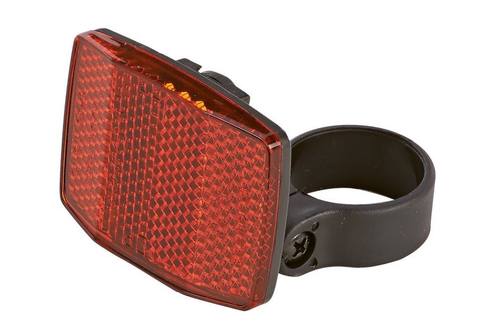 Prophete Fahrradreflektor Prophete Heckreflektor Reflektor Katzenauge für Sattelstütze rot 5275, (1 St)