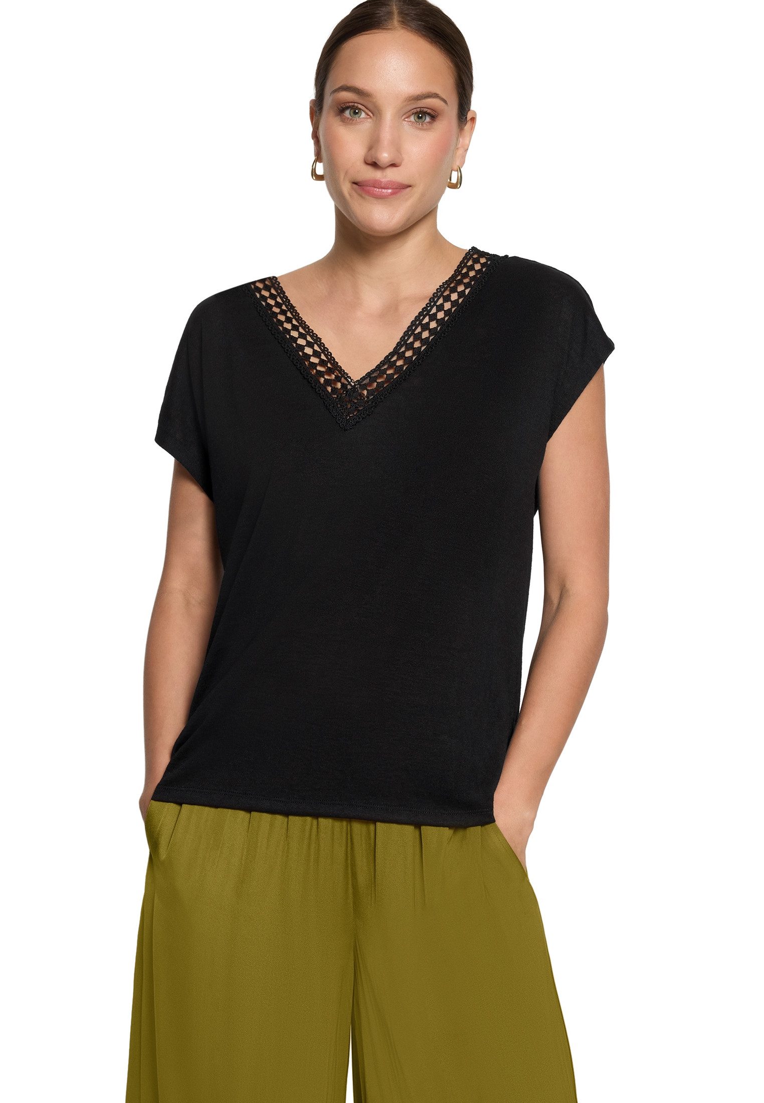 T-Shirt Damen mit V-Ausschnitt