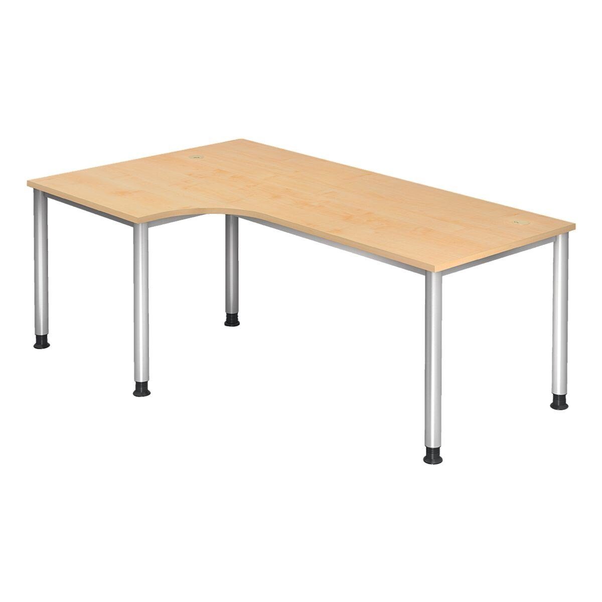 Otto Office Premium Eckschreibtisch OTTO Office Line I, 90°, Breite 200 cm, höhenverstellbar 68-76 cm, 4-Fuß