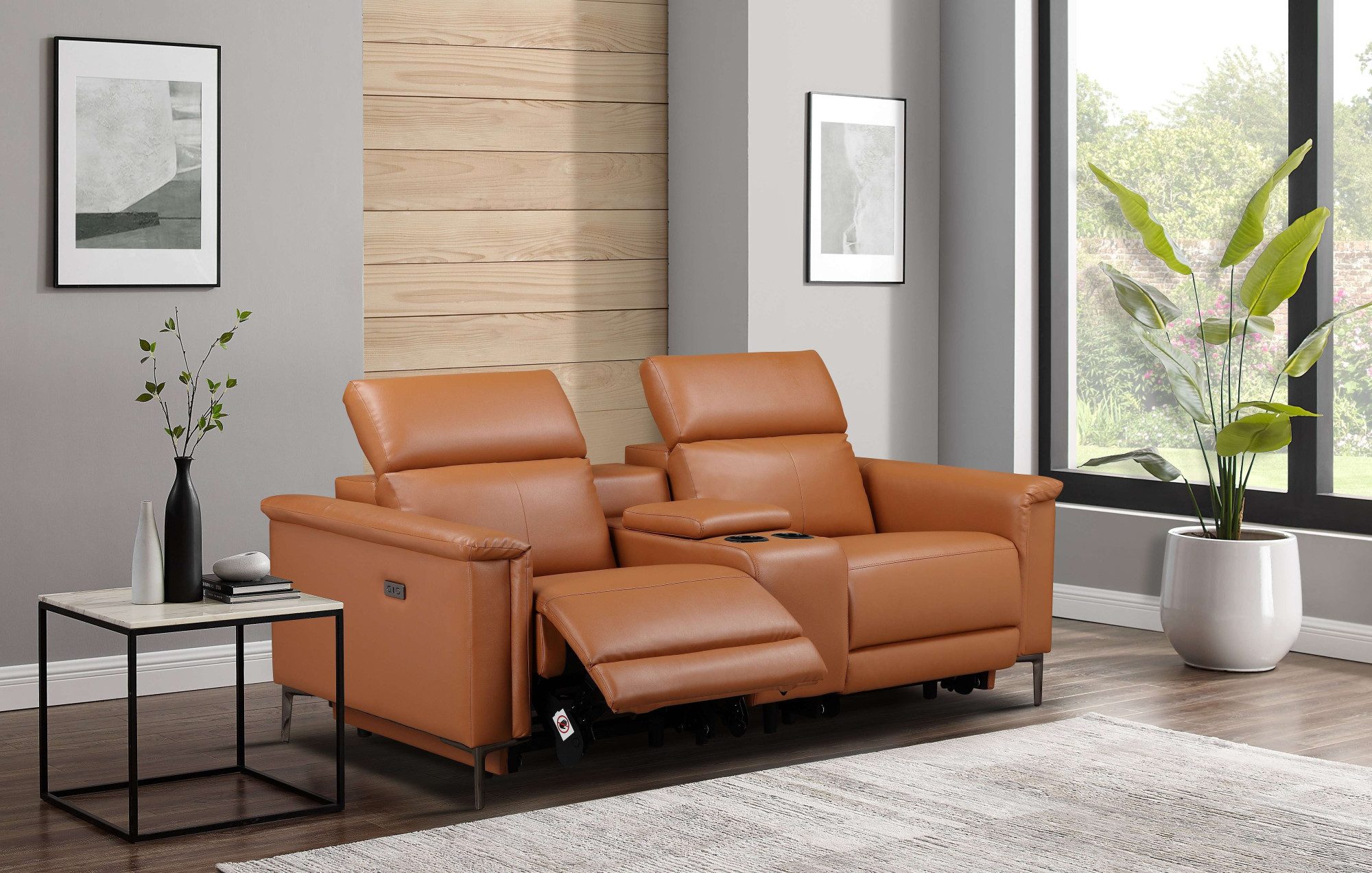 OTTO home 2-Sitzer LUND, Kinosofa, Relaxfunktion, TV-Sessel, manuell/elektrisch (USB-A), Kopfteilverstellung, Getränkachhalter, u. Staufach
