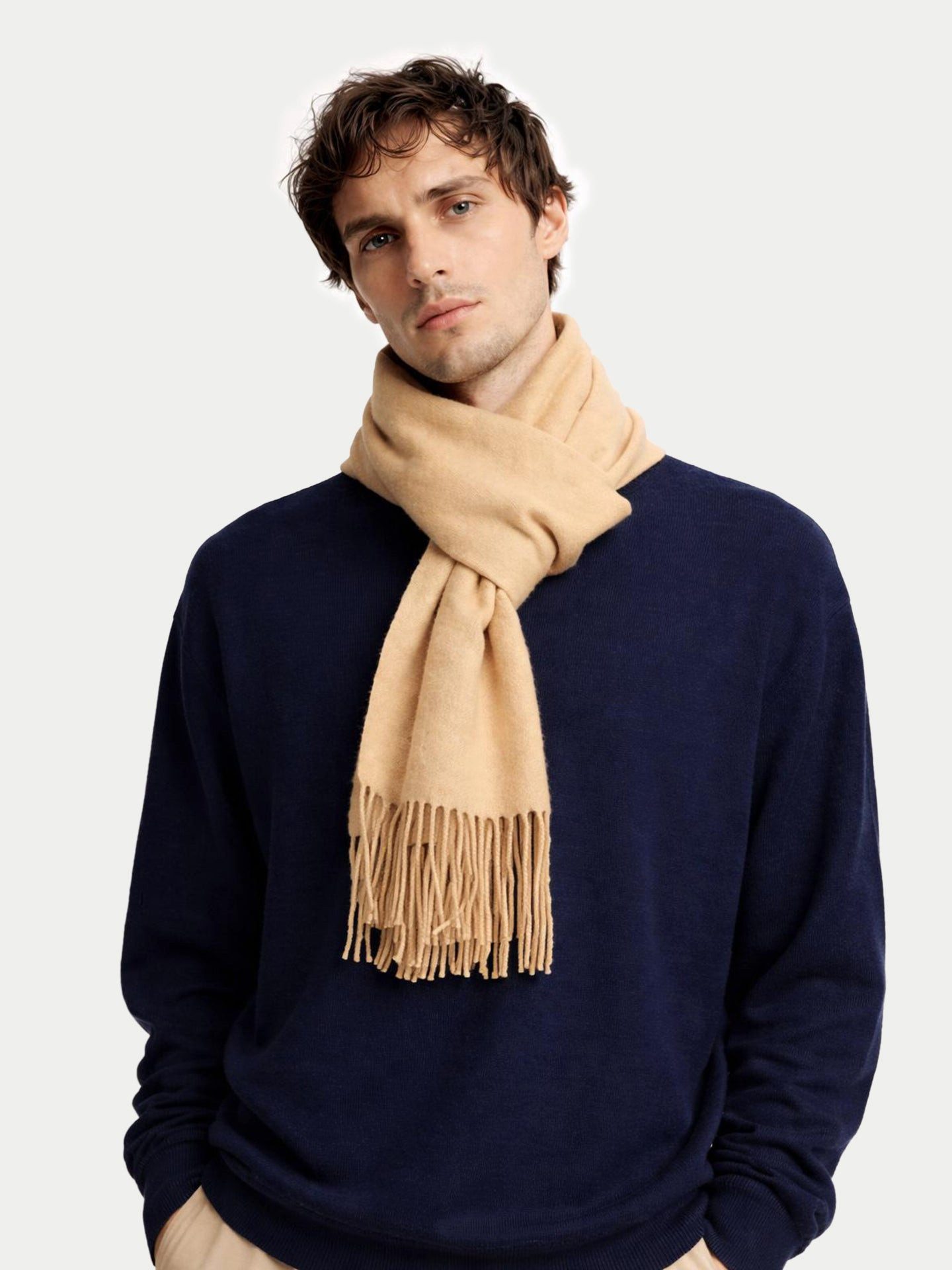 GOBI Cashmere Strickschal Kaschmirschal mit Fransen