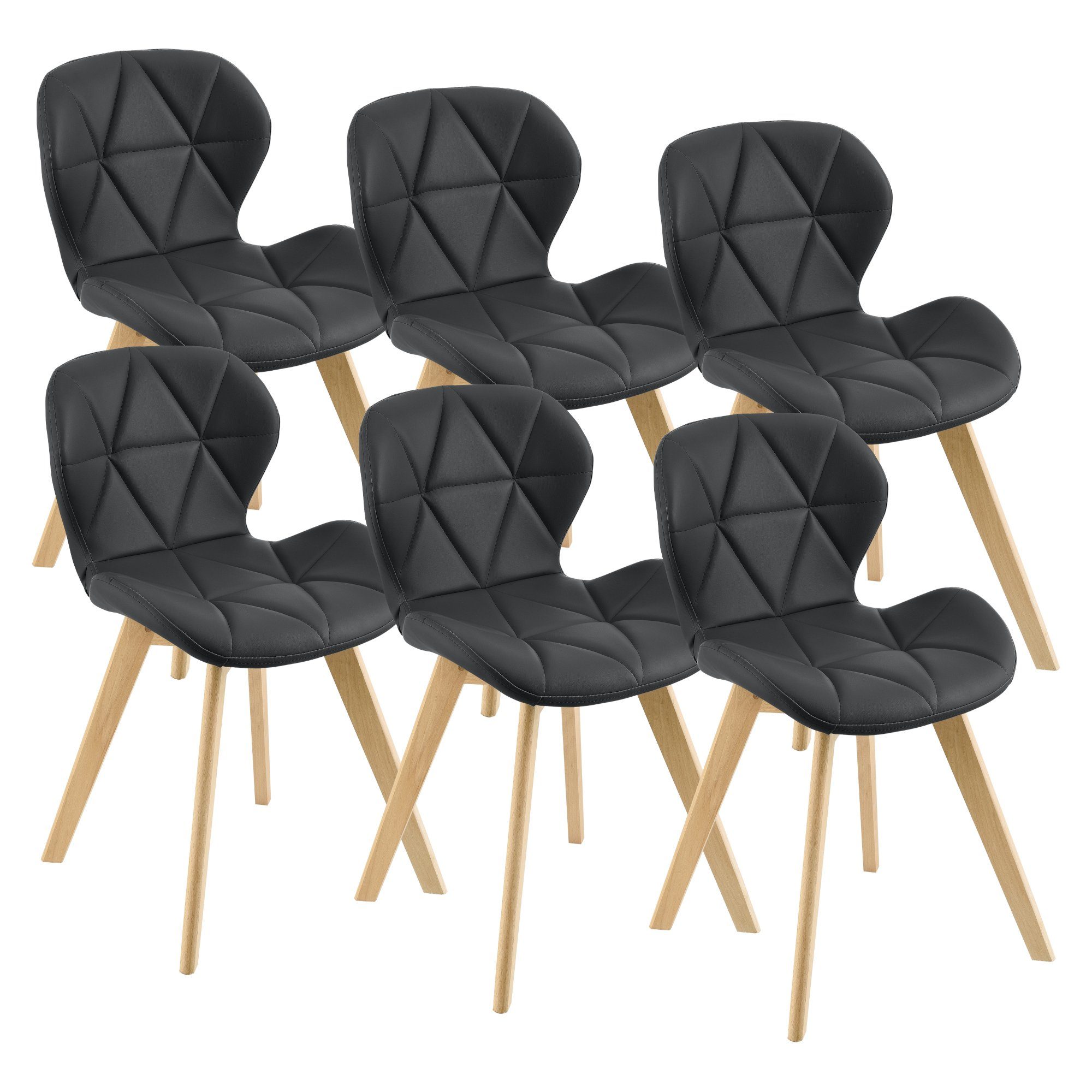 en.casa Esszimmerstuhl, »Älmhult« 6er Set Stuhl günstig online kaufen