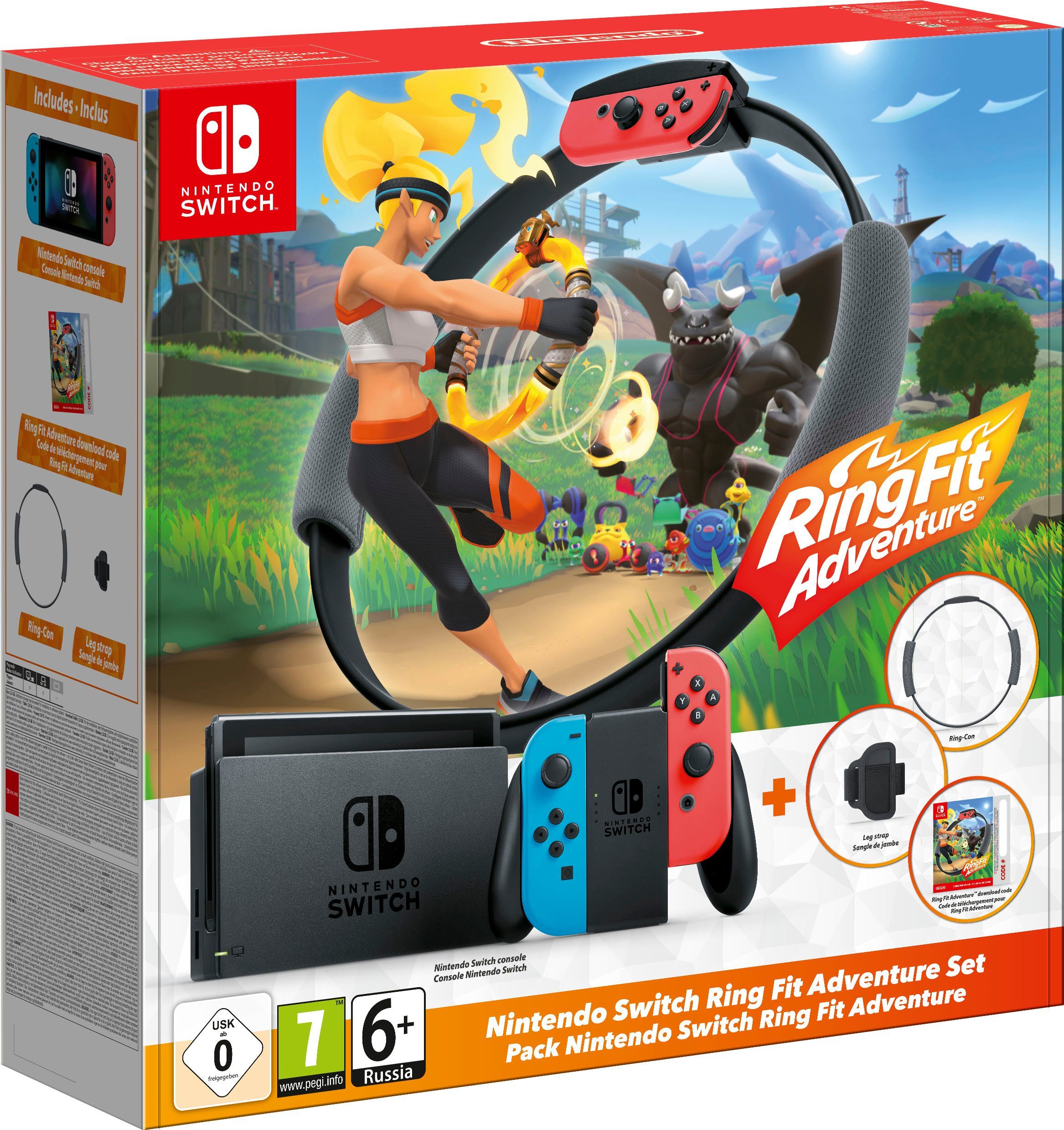 Nintendo Switch Ring Fit Adventure Special Edition rot blau inkl. Joy-Con