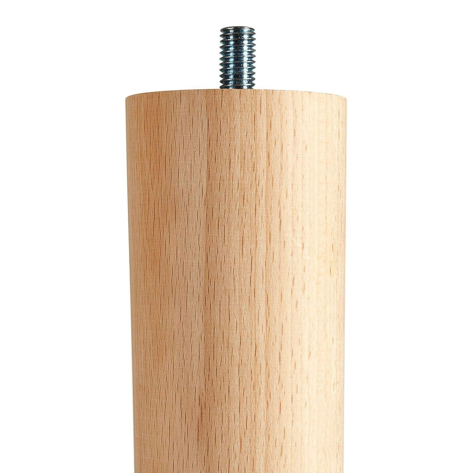 SO-TECH® Tischbein Tischbeine Buche massiv Ø 60/40 mm Höhe: 335-710 mm