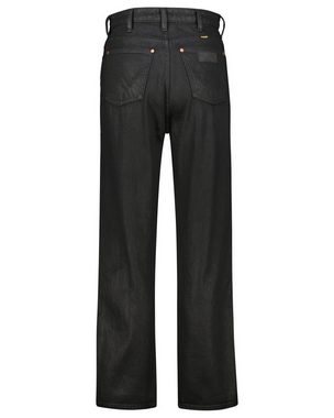 Wrangler 5-Pocket-Jeans Damen Jeans BARREL COATED BLACK Mom Straight Fit (1-tlg)