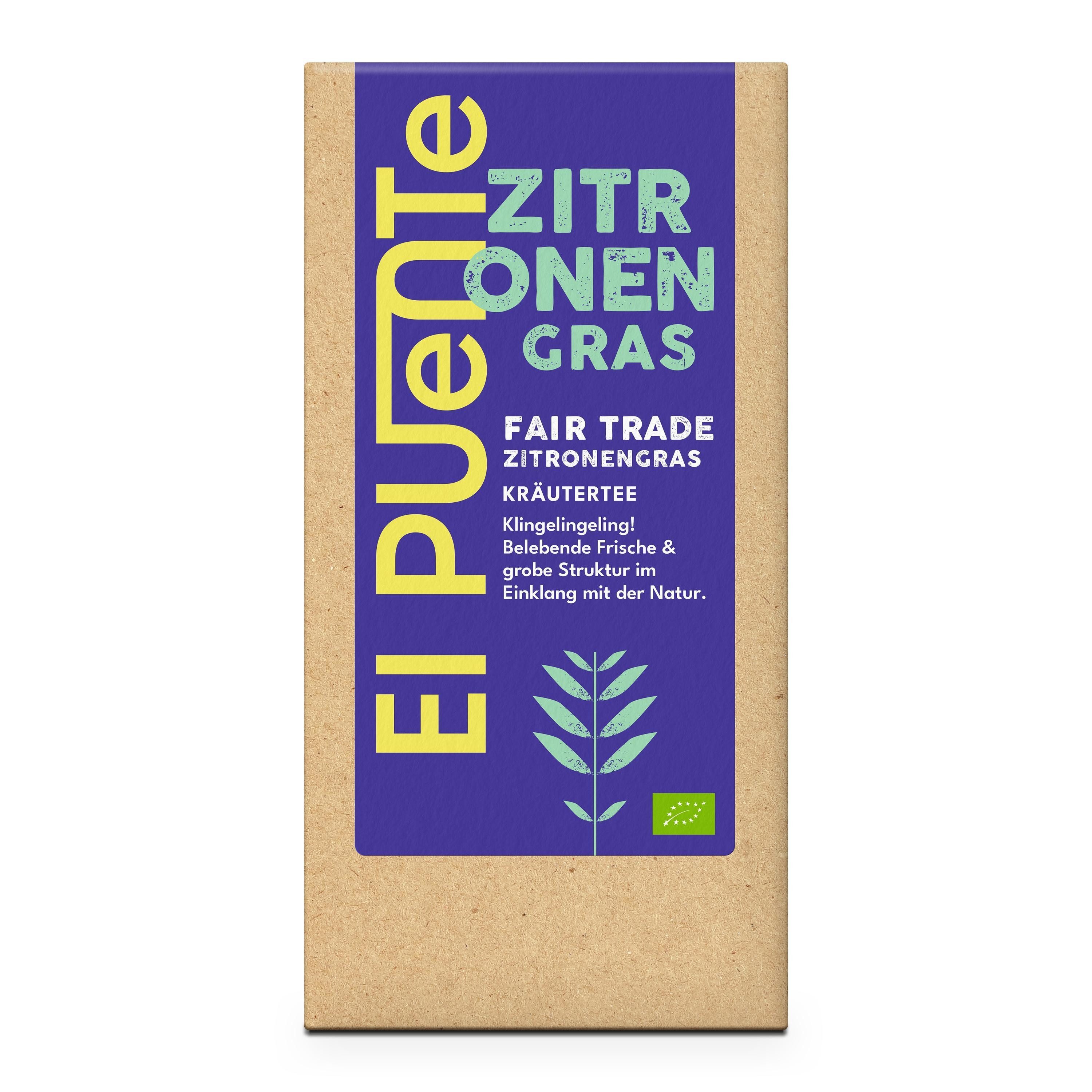 El Puente Tee Bio-Zitronengrastee lose, Fair Trade, Vegan, Bio, Glutenfrei, Handmade
