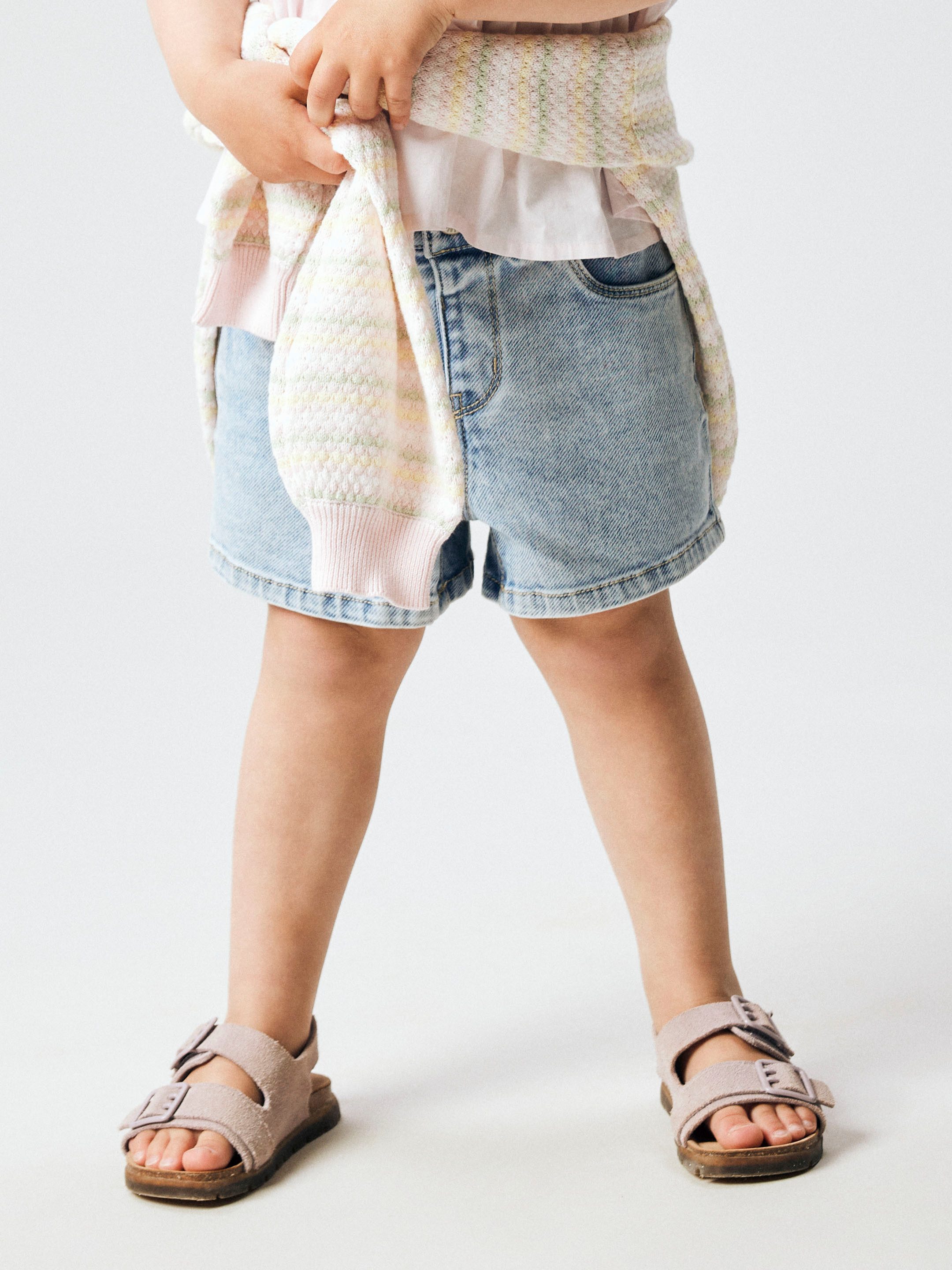 Name It Jeansshorts NMFROSE MOM DNM SHORTS 1140-GY Baumwollmischung, Denim, mit Stretch, leichter Used Look
