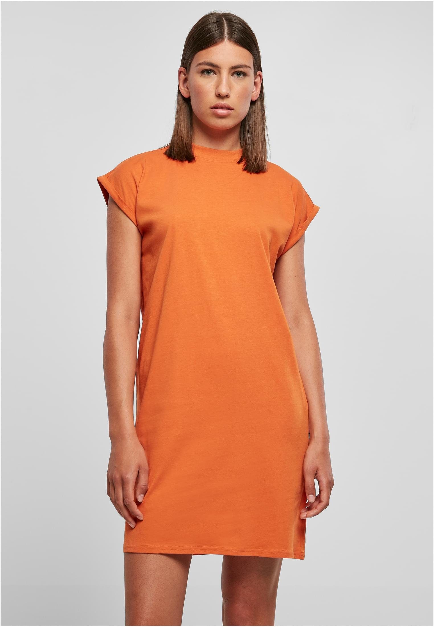 vintageorange Turtle Ladies Shoulder (1-tlg) Dress URBAN Extended Jerseykleid CLASSICS Damen