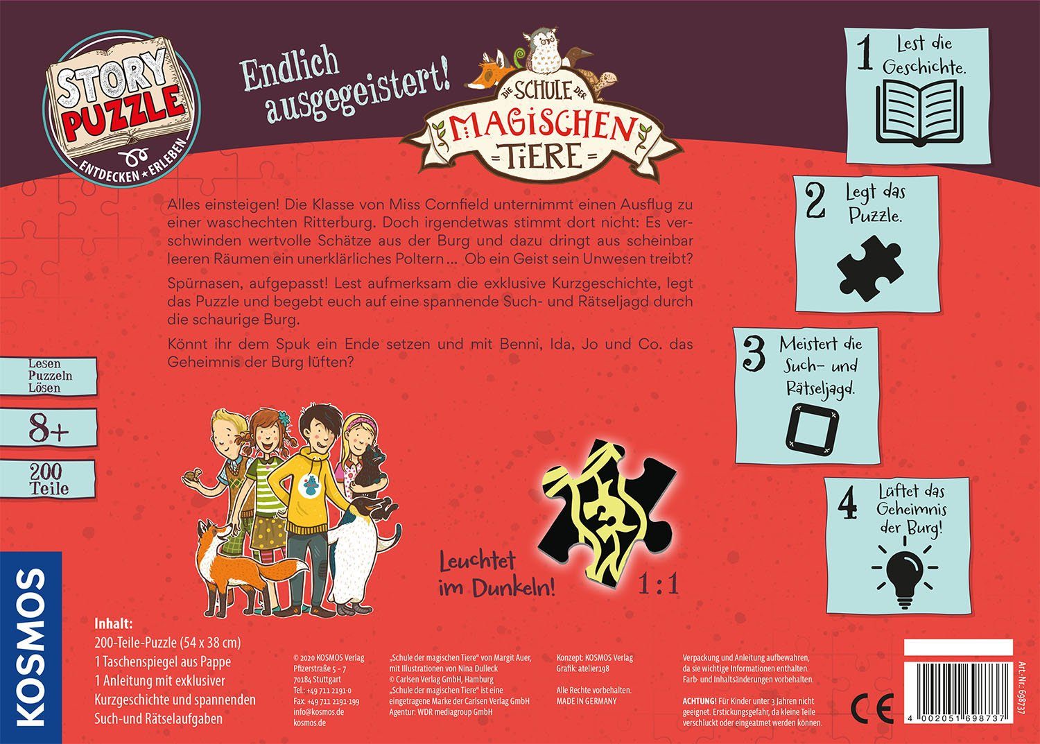 Kosmos Puzzle Story Puzzle: Die Schule der magischen Tiere, Endlich Ausgege günstig online kaufen