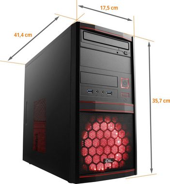 CSL Speed V21815 PC-Komplettsystem (24", Intel® Pentium Gold G6400, 8 GB RAM, 500 GB SSD)