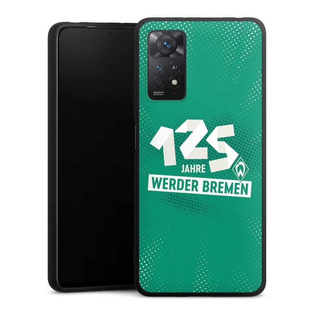 DeinDesign Handyhülle 125 Jahre Werder Bremen Offizielles Lizenzprodukt, Xiaomi Redmi Note 11 Pro 5G Silikon Hülle Premium Case