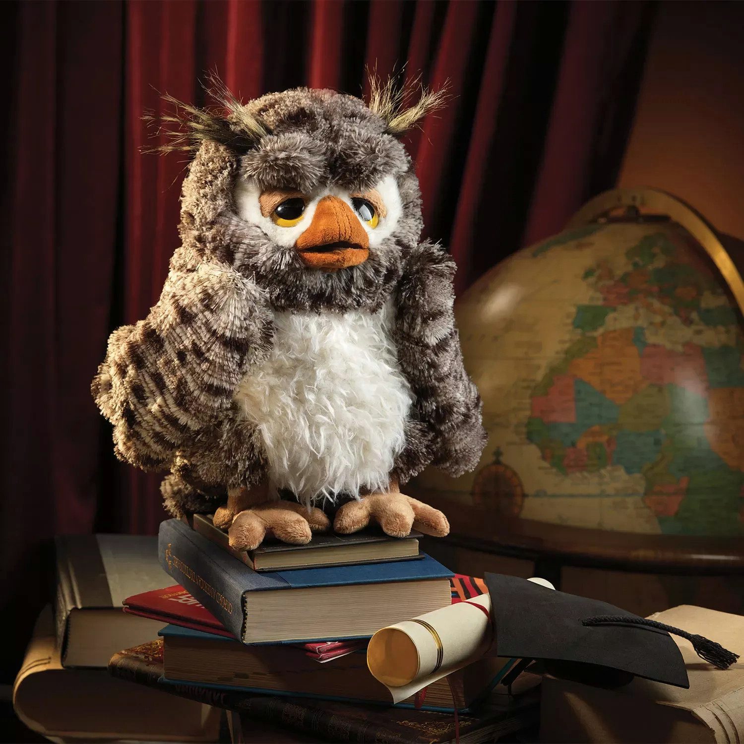 Folkmanis Handpuppen Handpuppe Folkmanis Handpuppe Vogel, Weise Eule 3227 Uhu Kauz (Packung)