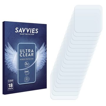 Savvies Schutzfolie für Insta360 One RS 4K Edition, Displayschutzfolie, 18 Stück, Folie klar
