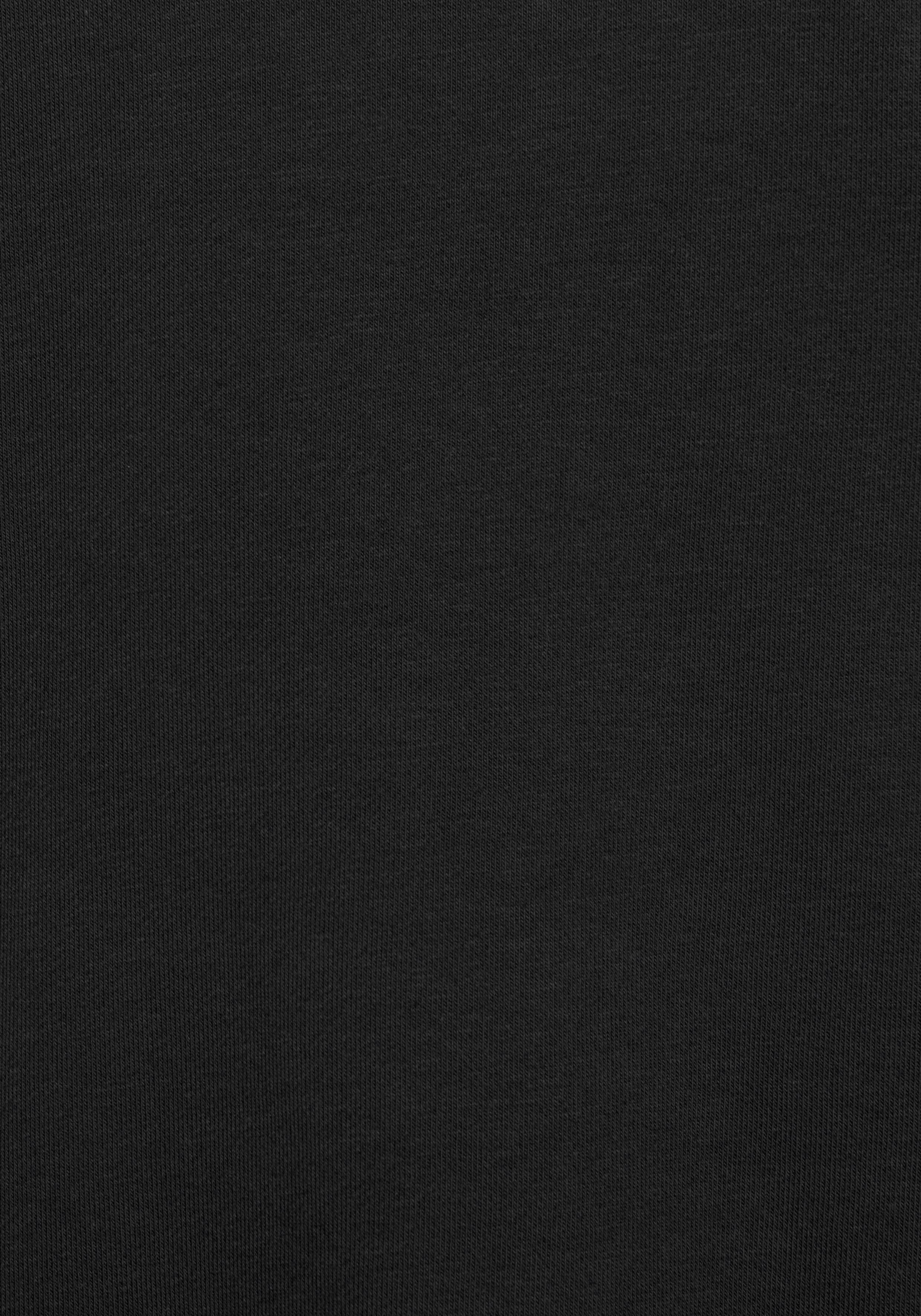 Labeldruck, Bench. Sweatshirt Loungeanzug mit schwarz-taupe