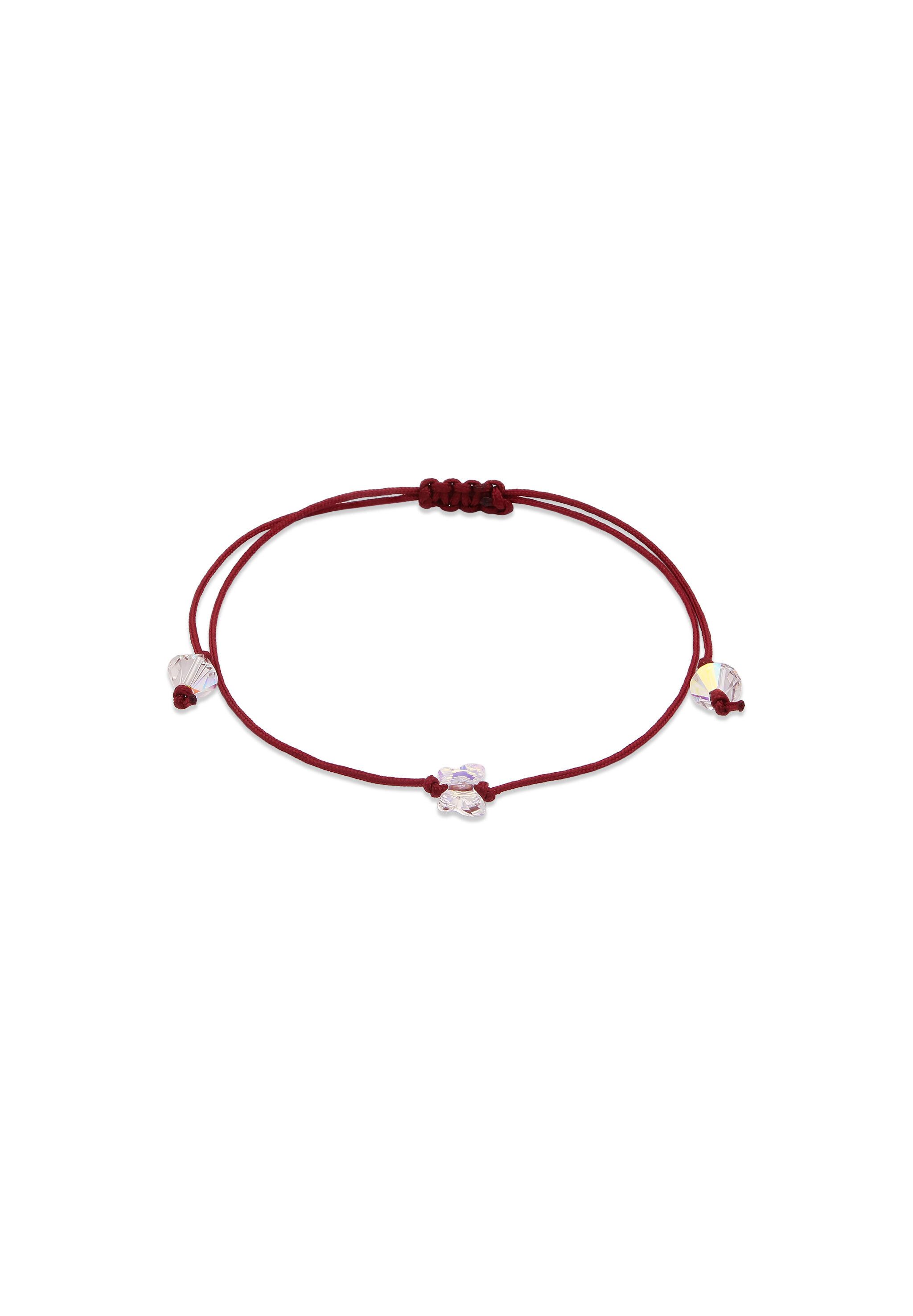 Elli Armband Nylon Rot Schmetterling Weiß, mit Kristallen von Swarovski® (k günstig online kaufen