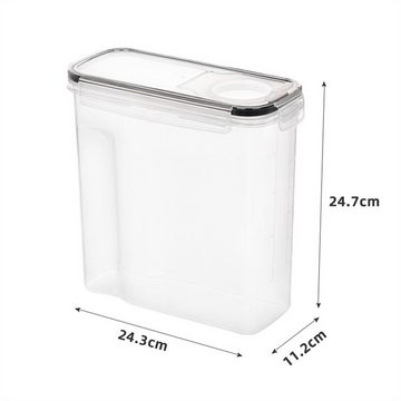 RefinedFlare Aufbewahrungsdose 4er-Pack Müsliaufbewahrungsbehälter-Set, BPA-freie Kunststoffbehälter mit luftdichtem