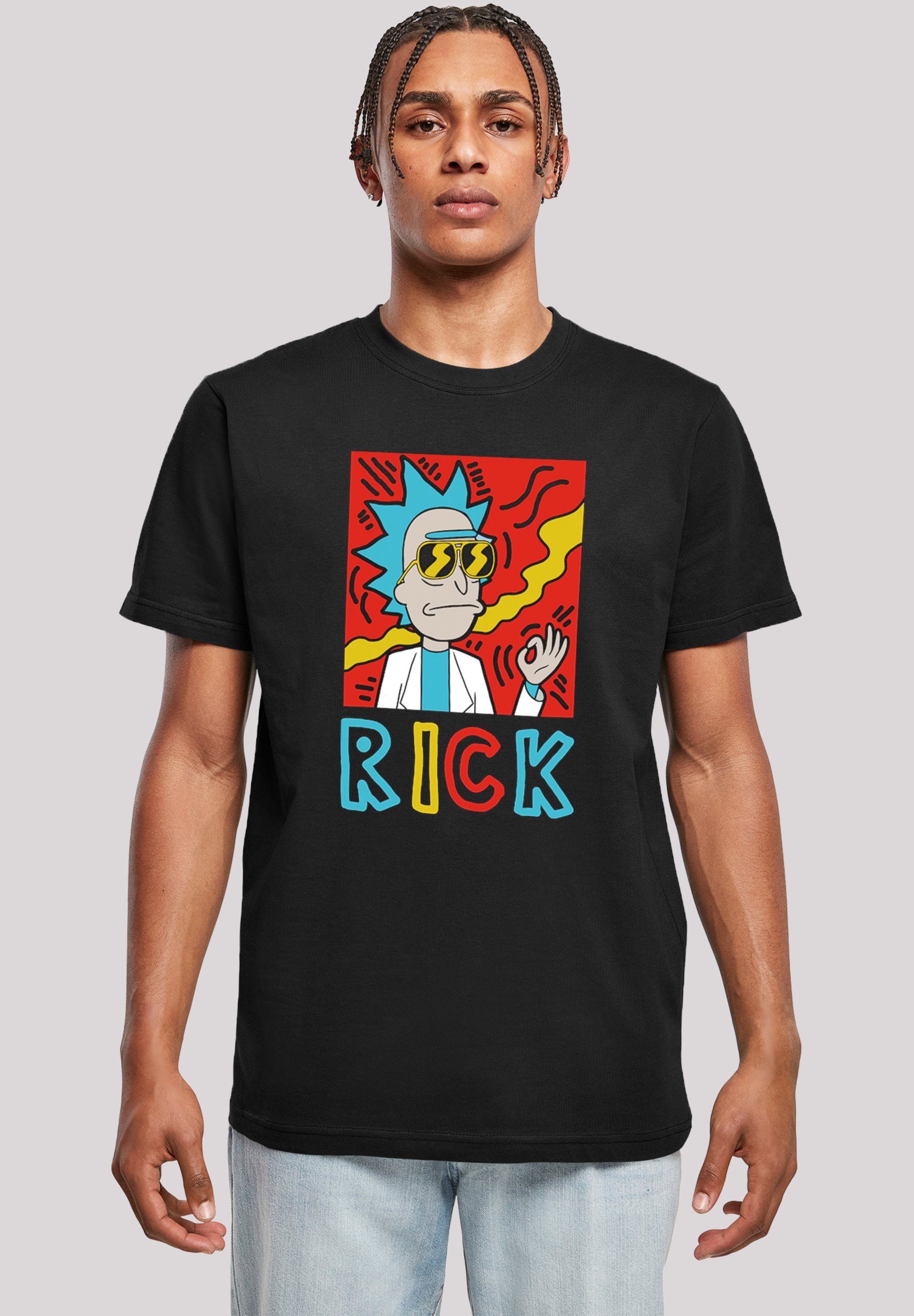 F4NT4STIC T-Shirt Cool Rick - Rick and Morty Herren,Premium Merch,Regular-Fit,Basic,Bedruckt schwarz